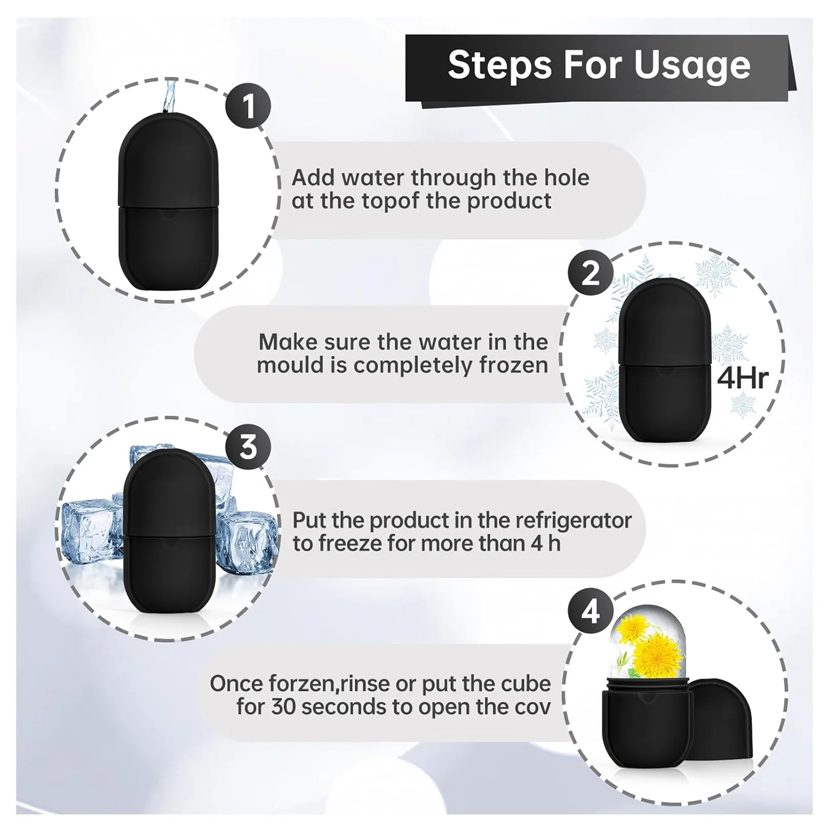 Ice Roller for Face – Reusable Facial Massager & Eye Relief | GlowForm - Image 5