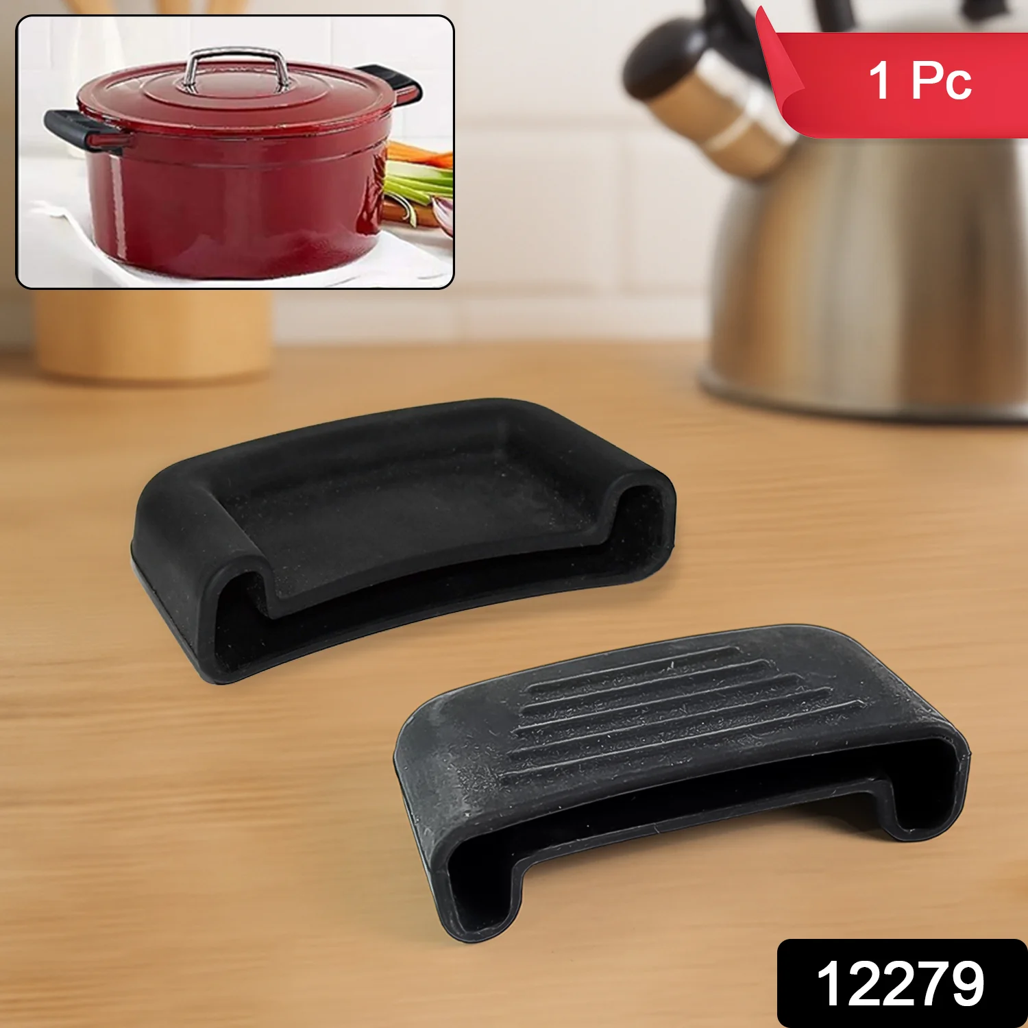 Silicone Pot Handle Cover – Heat Resistant Non-Slip Grip Sleeve - Image 2