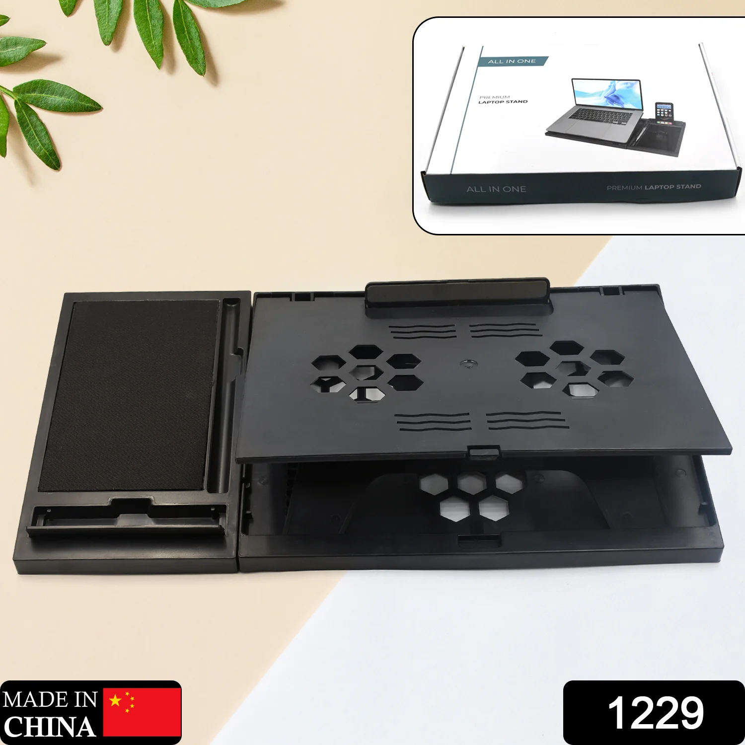 Foldable Laptop Stand – Ergonomic & Portable for Desks | Desk Crew - Image 2