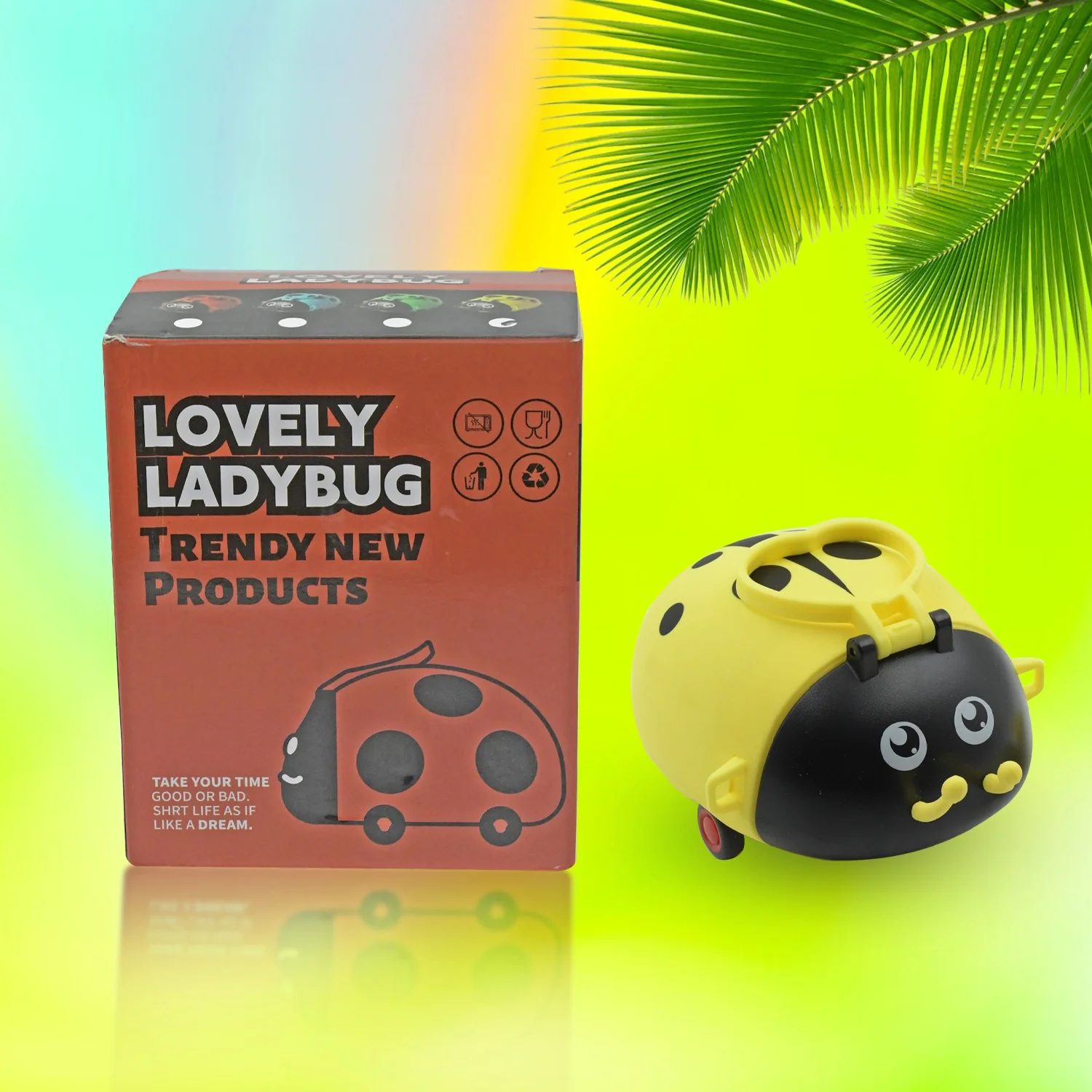 Kids Water Bottle – Cute Bug Shape, 1L with Straw & Strap | Own Hydrate - Image 5