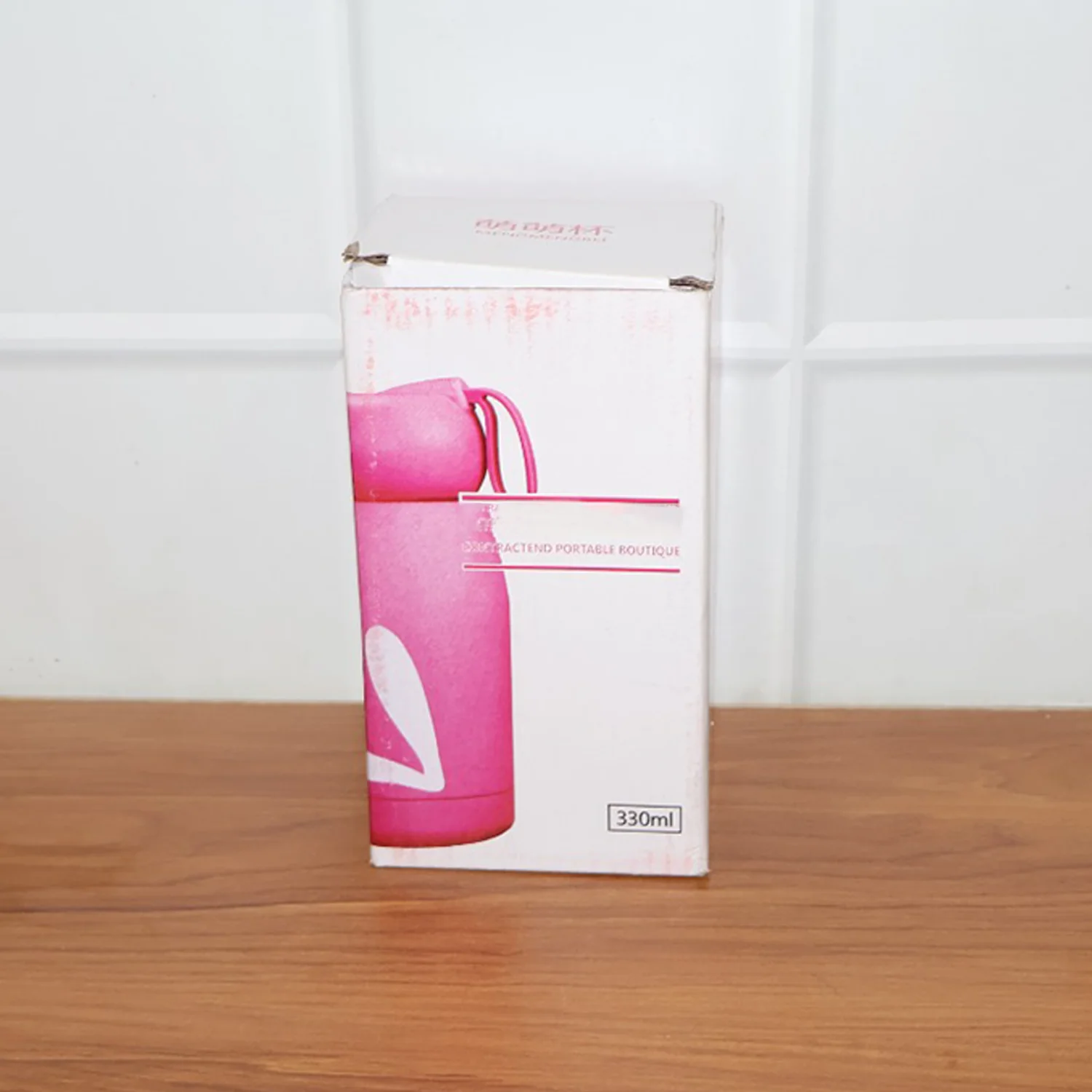 Rabbit Printed Insulated Glass Water Bottle – Leak Proof 330ml - Image 8