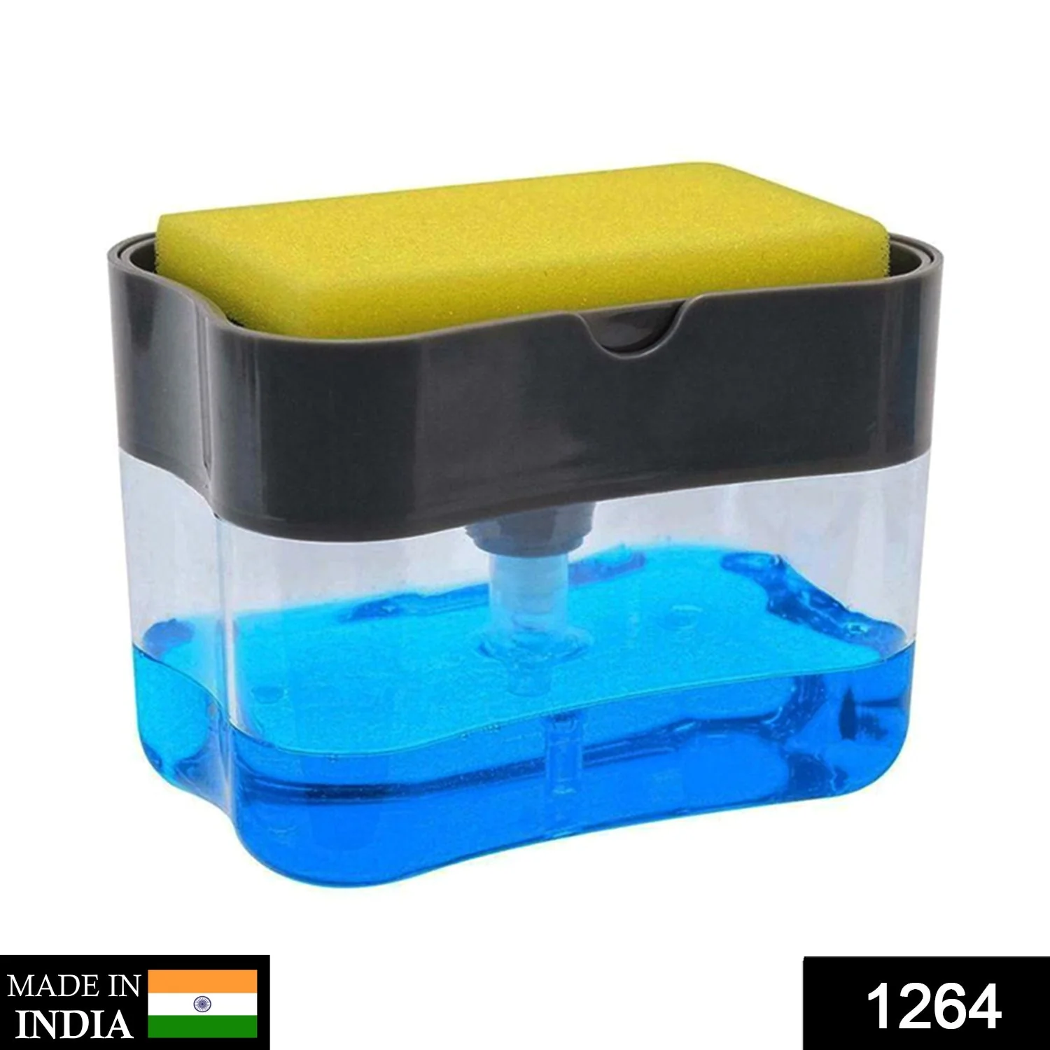 2-in-1 Soap Dispenser – Countertop Sponge Caddy for Kitchen | VelvetBubbles - Image 2