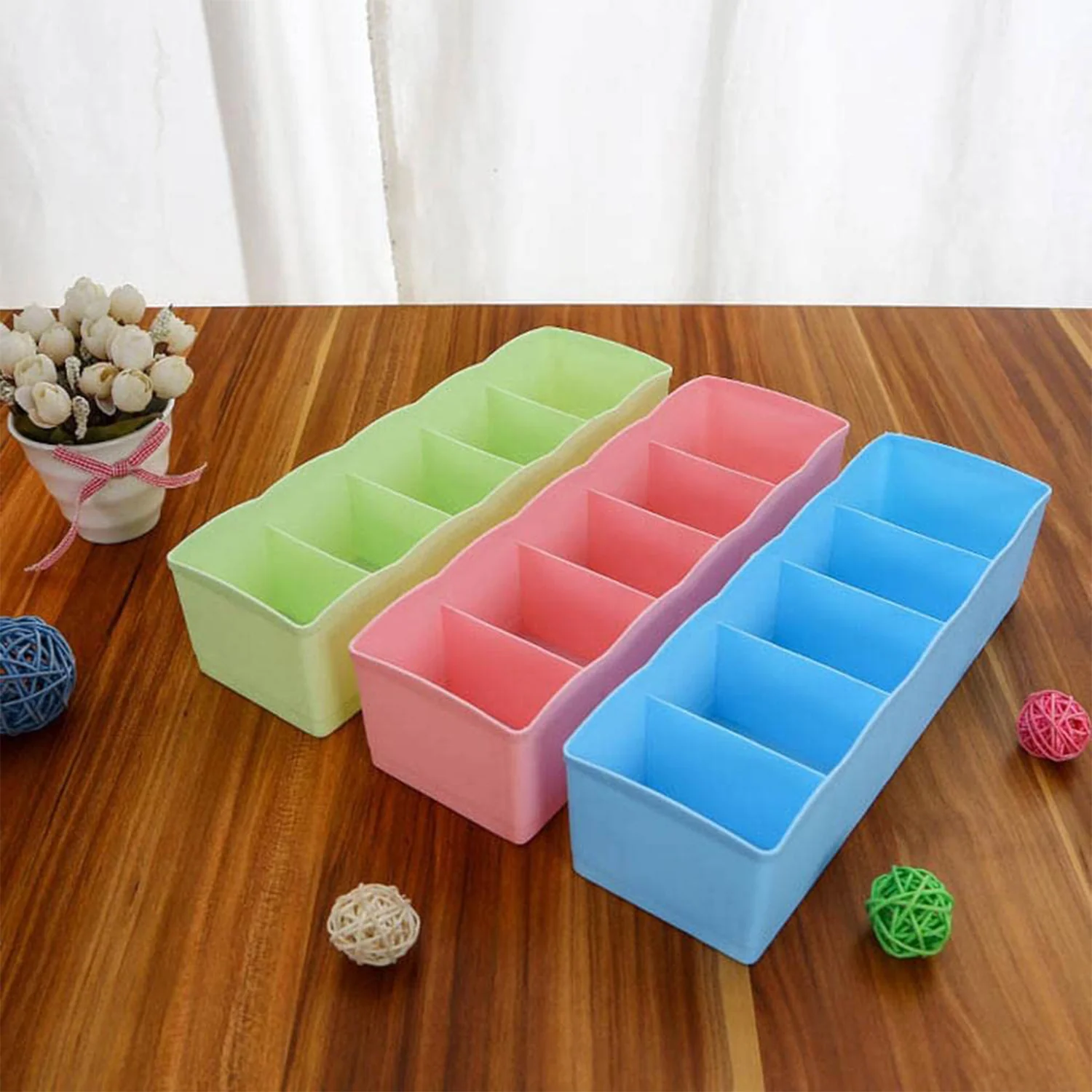Drawer Organizer Box Set – 5 Grid Compartments (4-Piece) | Organivo - Image 7