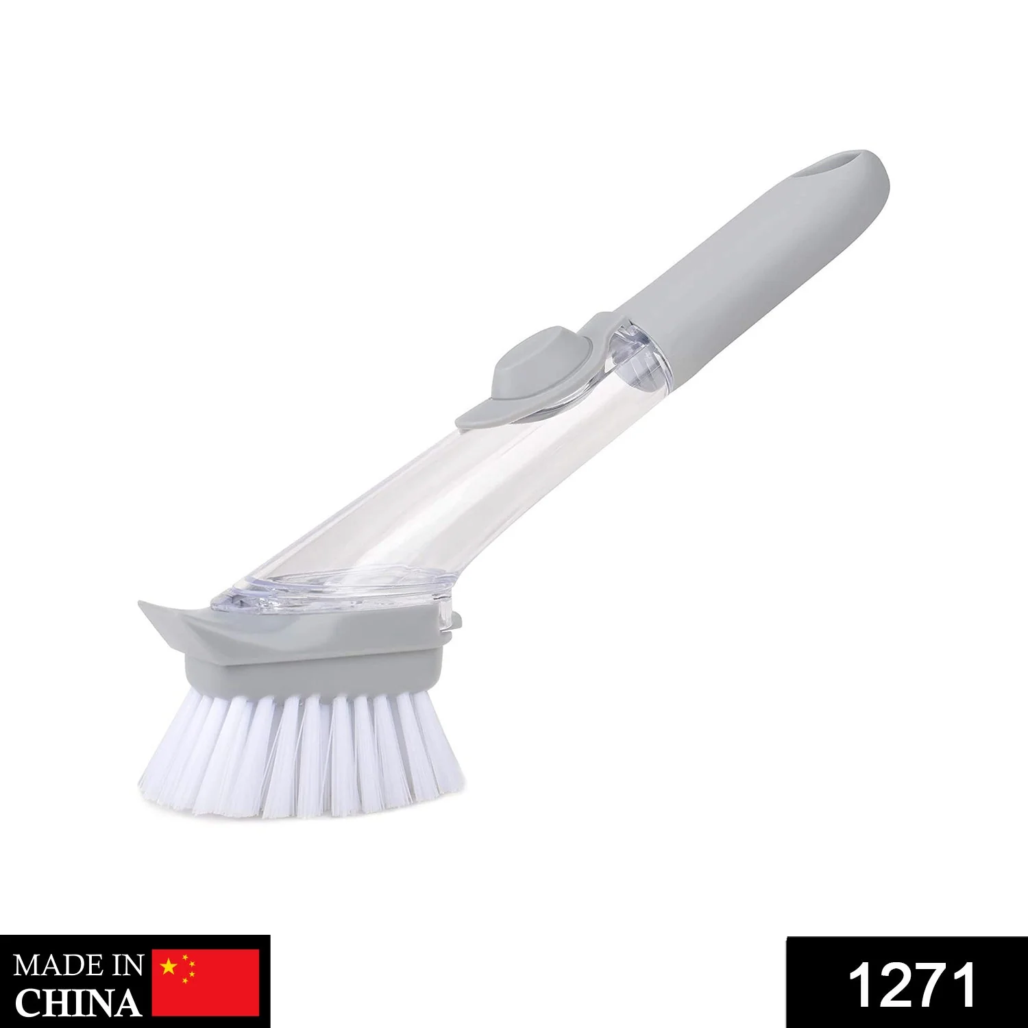 Liquid Dispenser Dish Brush – Built-in Scraper & Soap | SparkleTidy - Image 2
