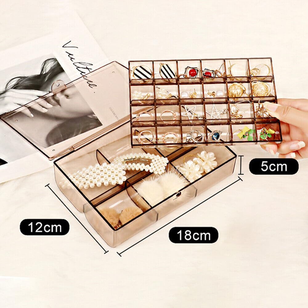 Acrylic Jewelry Box – 30 Compartment Dustproof Organizer | Organivo - Image 6