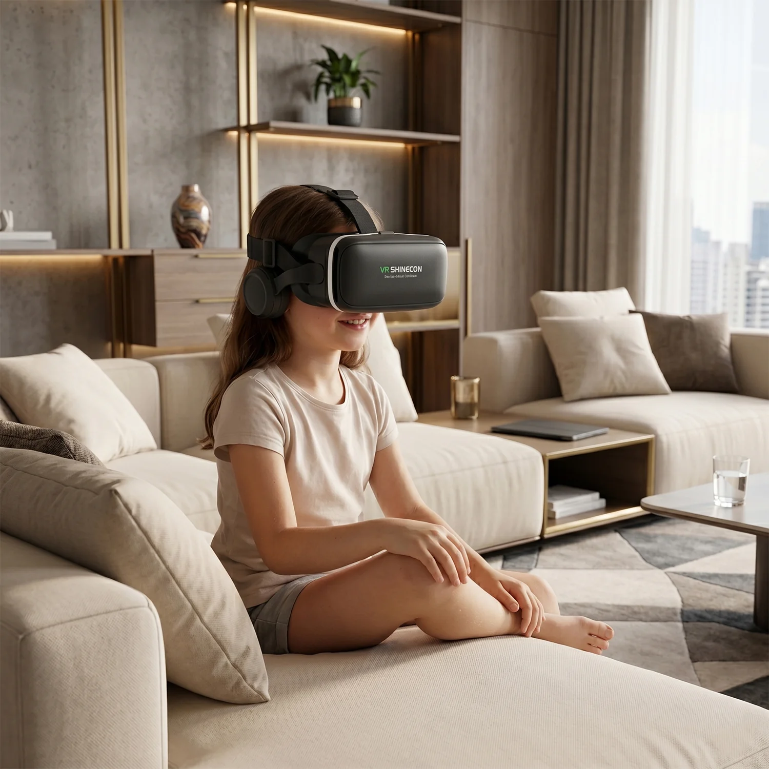 VR Headset – Immersive 3D Experience with Headphones | Fitnos - Image 3