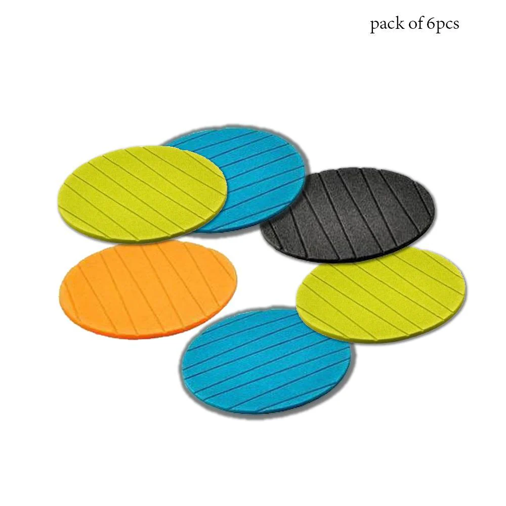 Silicone Coasters (6 Pcs) – Heat-Resistant Round Mats | Styleva - Image 3