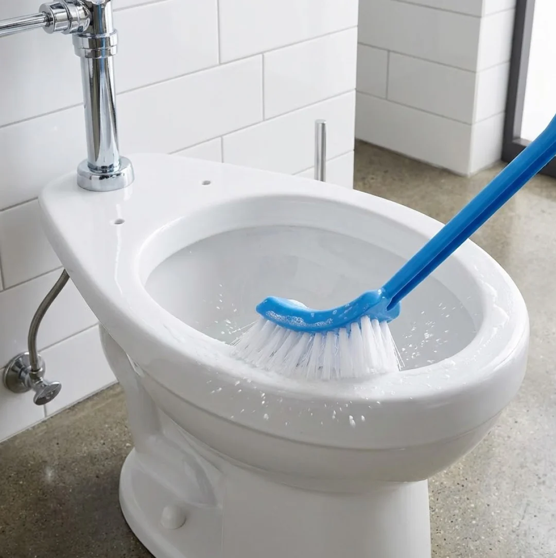 Toilet Cleaning Brush – Ergonomic, Long Handle | Velvet Wipe - Image 2