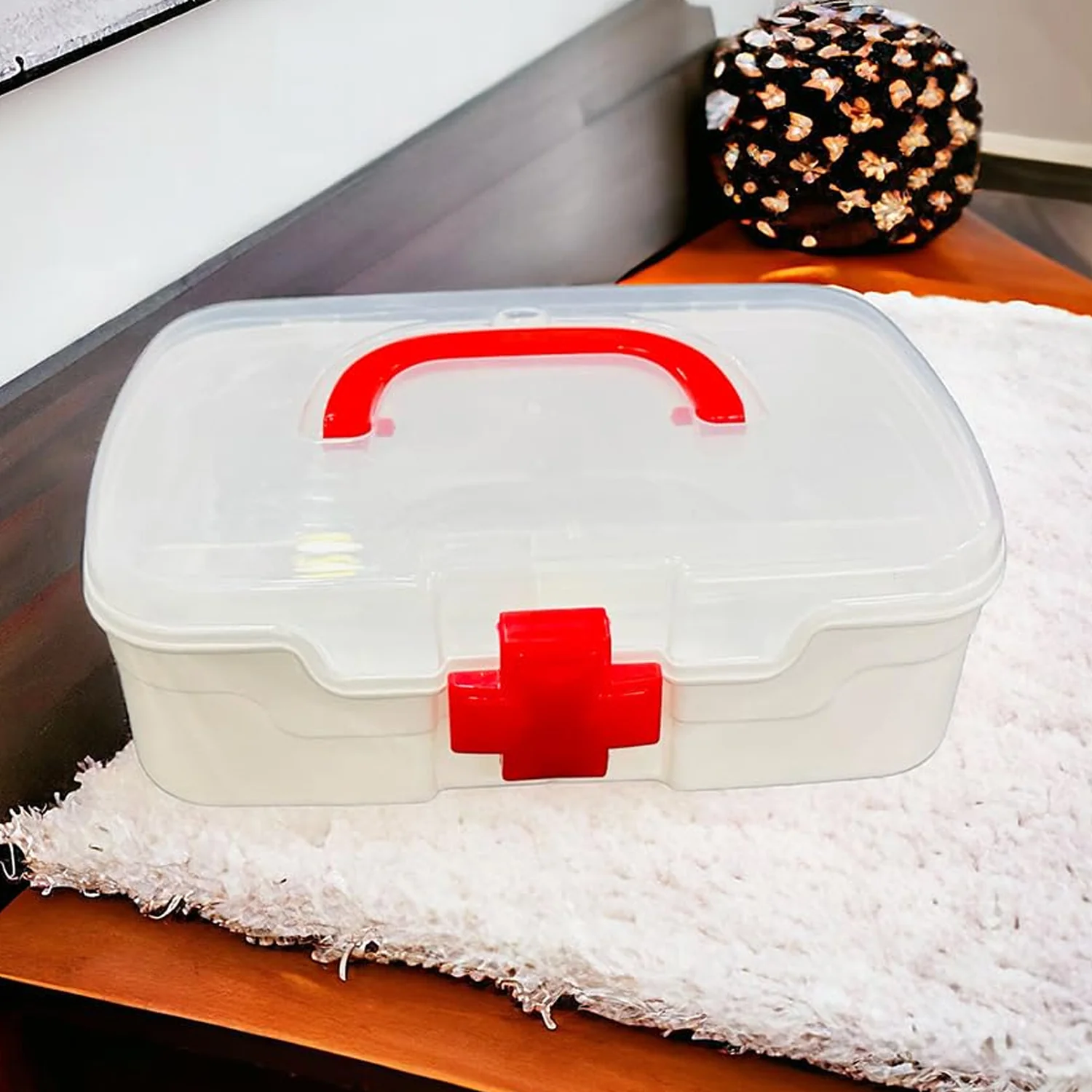 First Aid Box – 3-Compartment Portable Medicine Kit | Organivo - Image 7