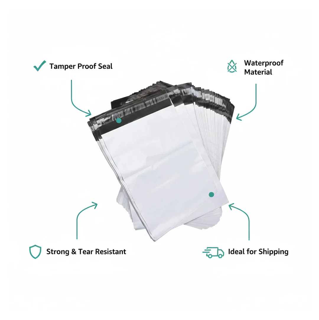 Tamper Proof Courier Bags 12x14 Inches – Secure Shipping | FERVENT - Image 4