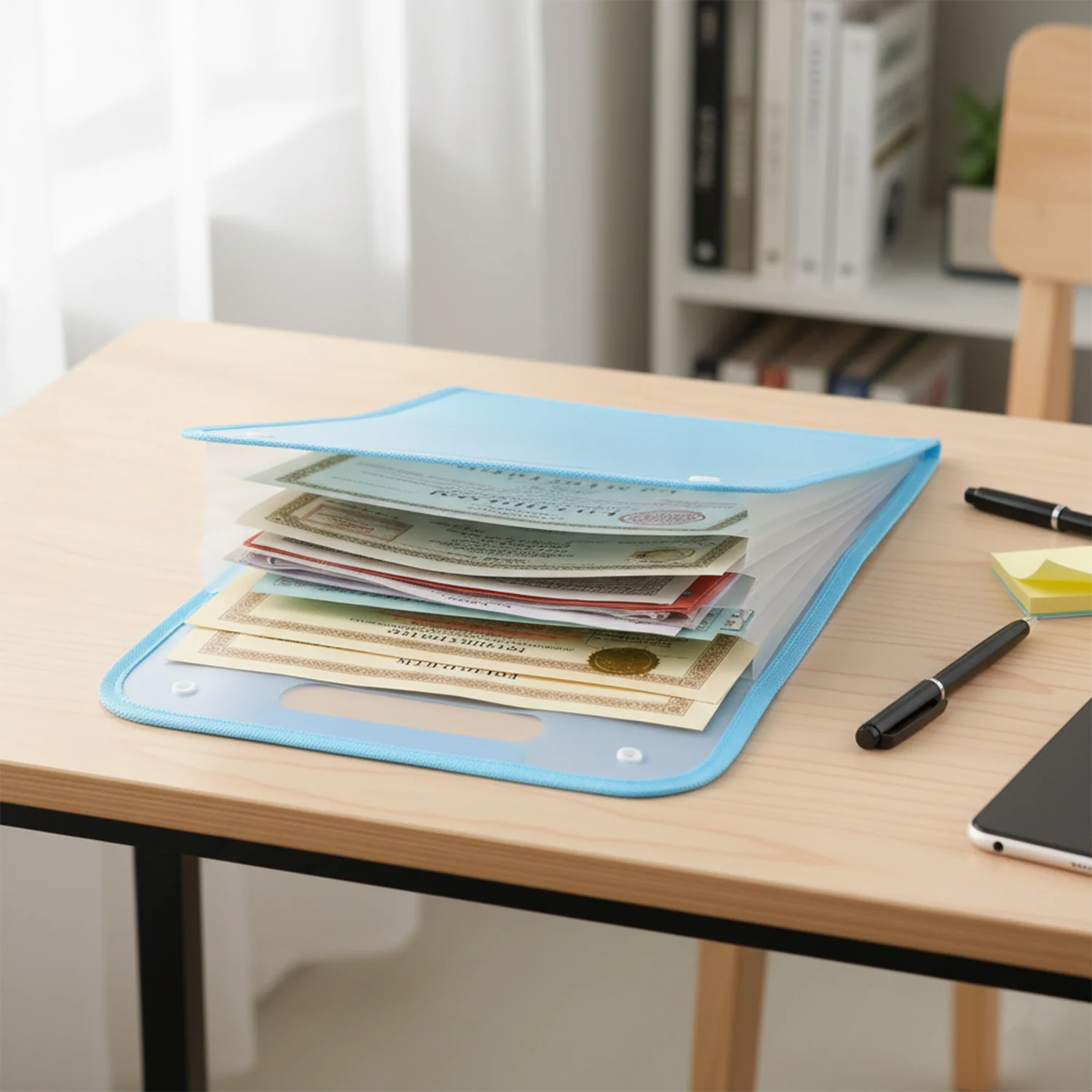 13 Pocket Document File Folder – Expanding Plastic with Handle - Image 9