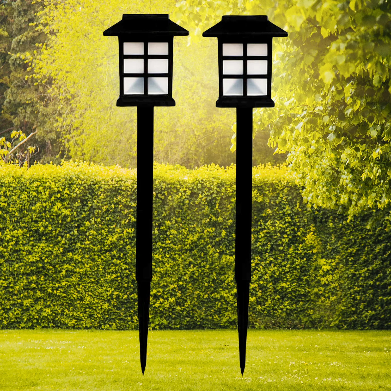 Solar Garden Lights – Waterproof Outdoor Landscape (2-Pack) | Garden Vera