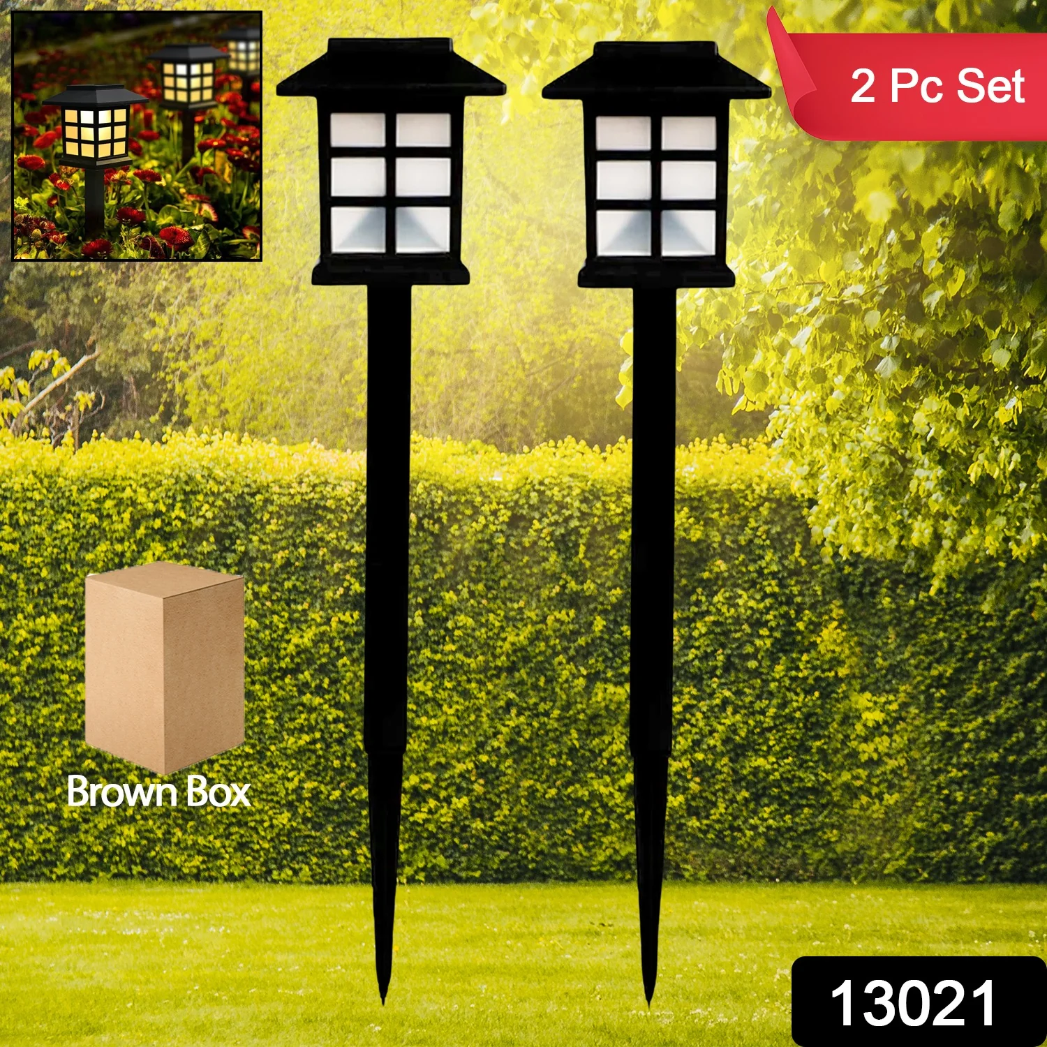 Solar Garden Lights – Waterproof Outdoor Landscape (2-Pack) | Garden Vera - Image 2