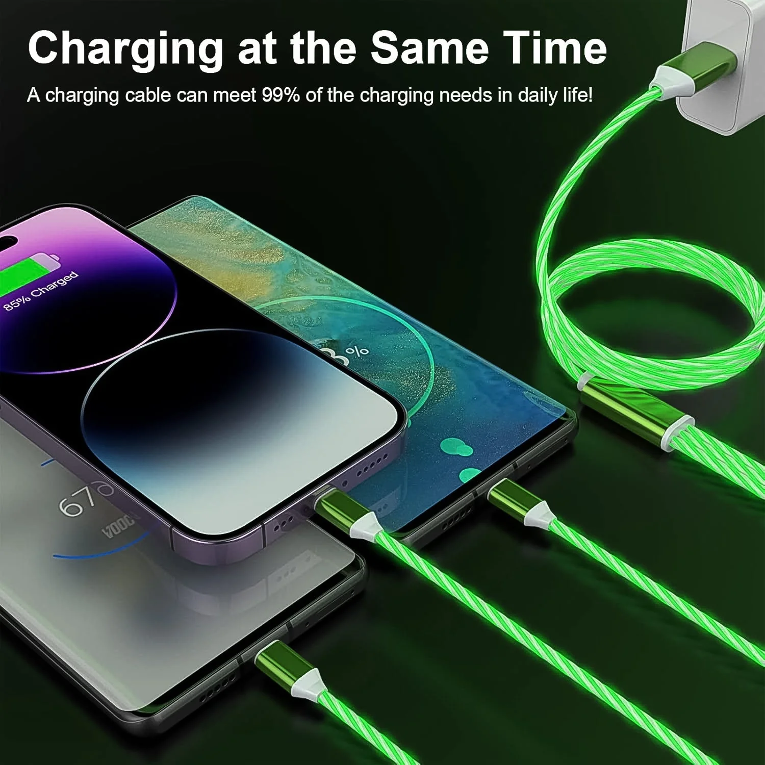 3-in-1 Charging Cable – LED Fast Charger for Multi-Devices | Gambit - Image 5