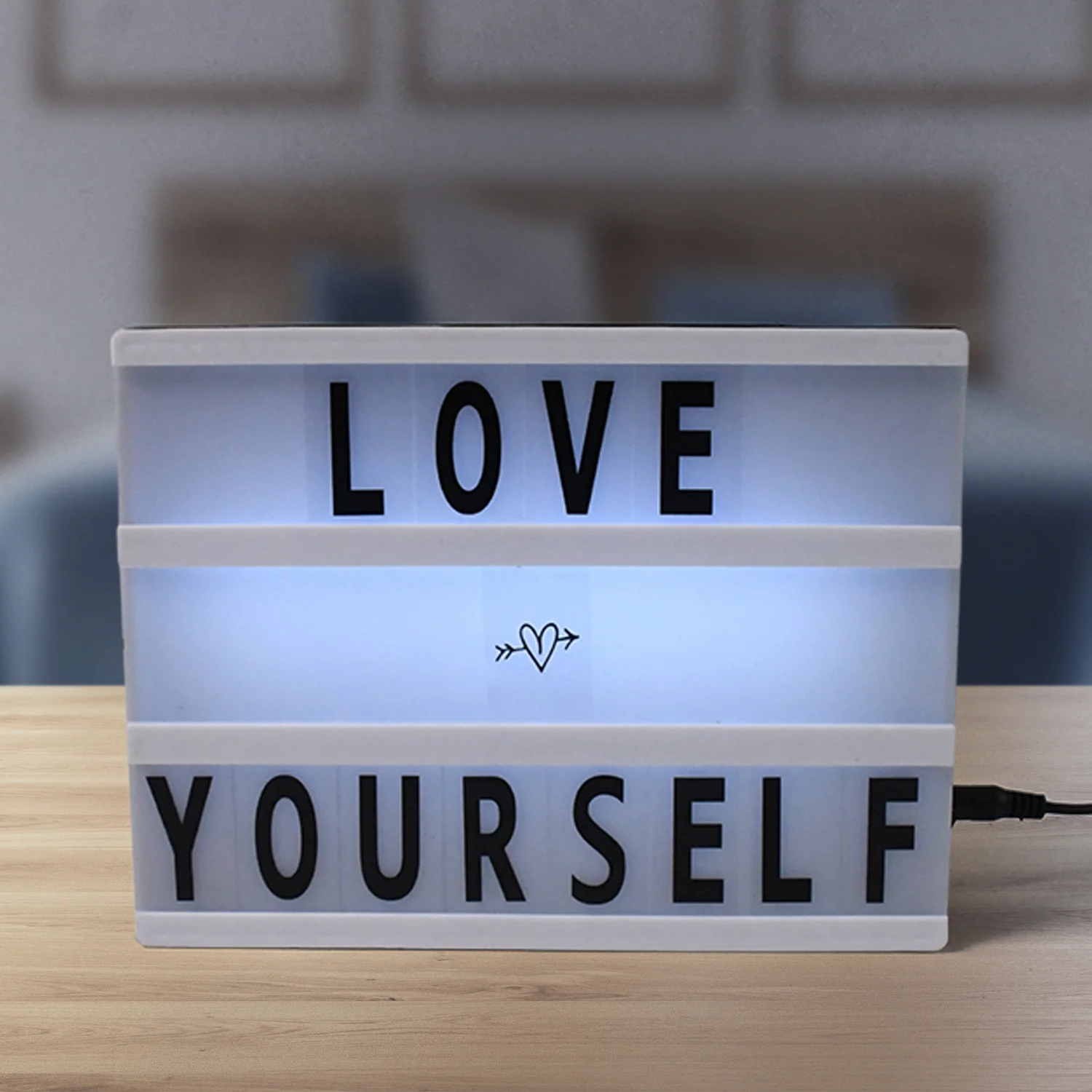 Cinematic Light Box - Mini A6 LED Message Board with Letters | Styleva - Image 8
