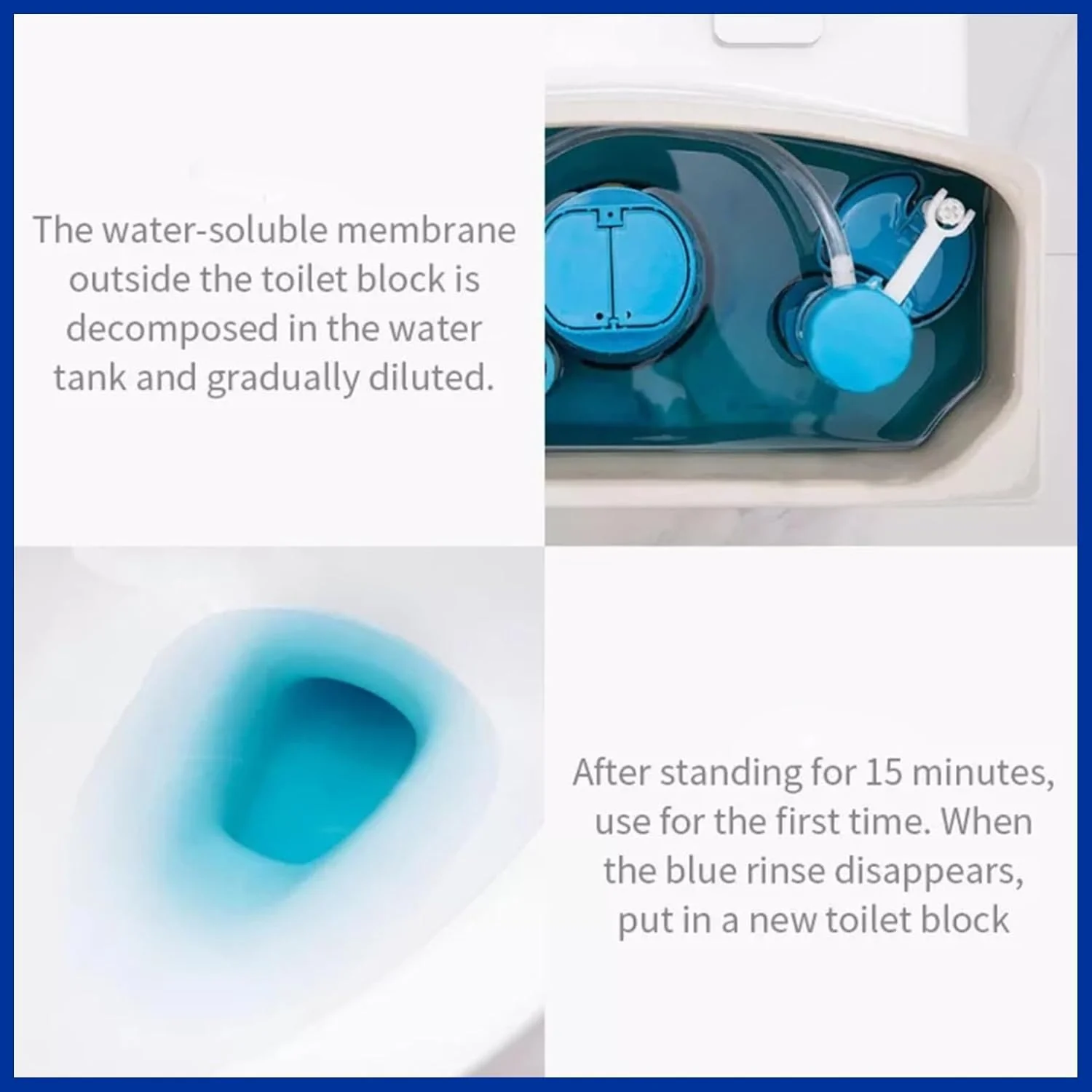 Toilet Cleaner Tabs – Automatic Flush, Ocean Blue | Wonder Fresh - Image 3