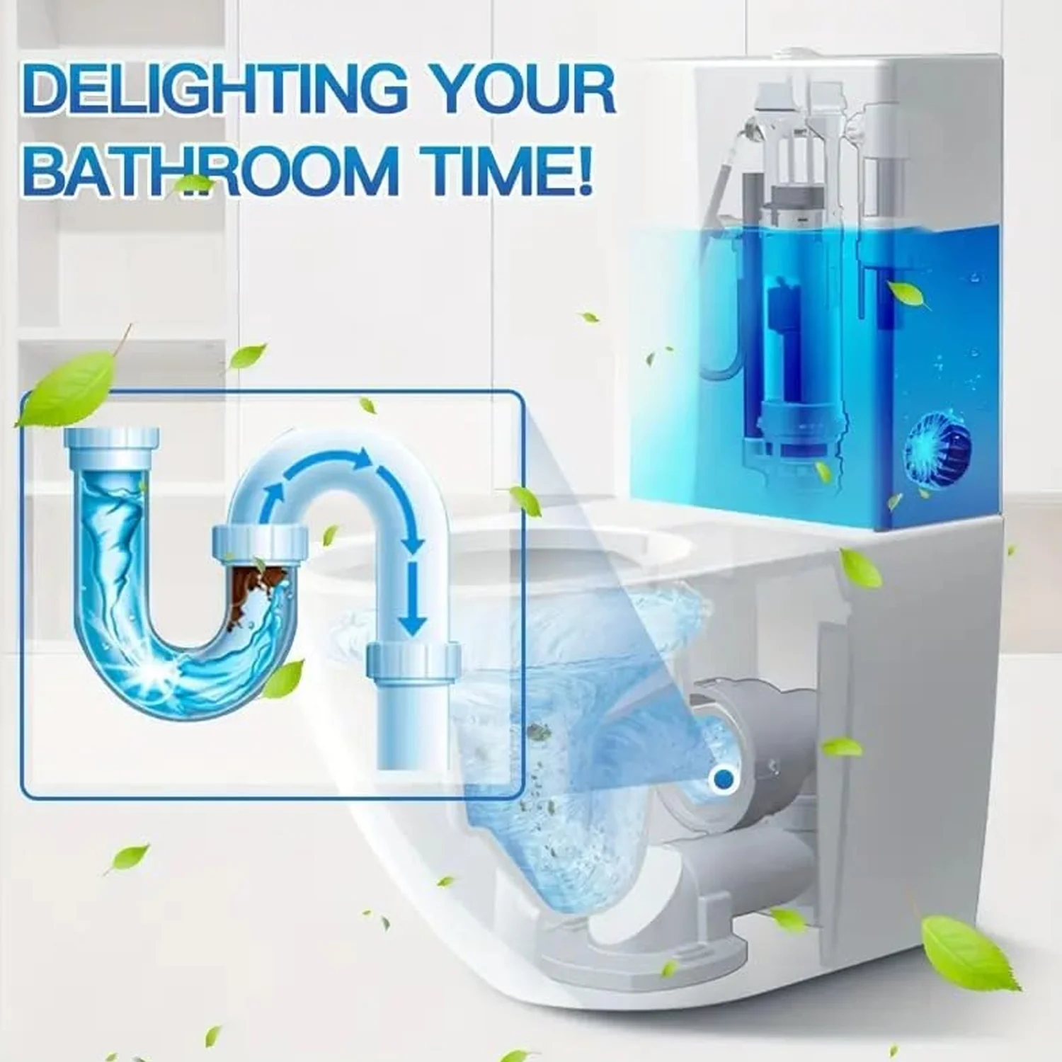 Toilet Cleaner Tabs – Automatic Flush, Ocean Blue | Wonder Fresh - Image 9