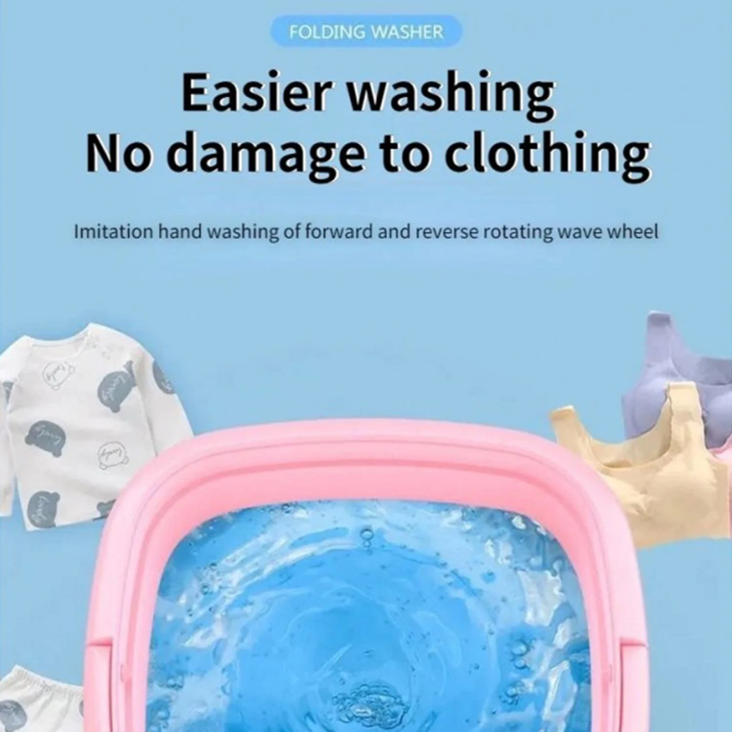 Mini Foldable Washing Machine – Portable Laundry Solution | Indo Glow - Image 7