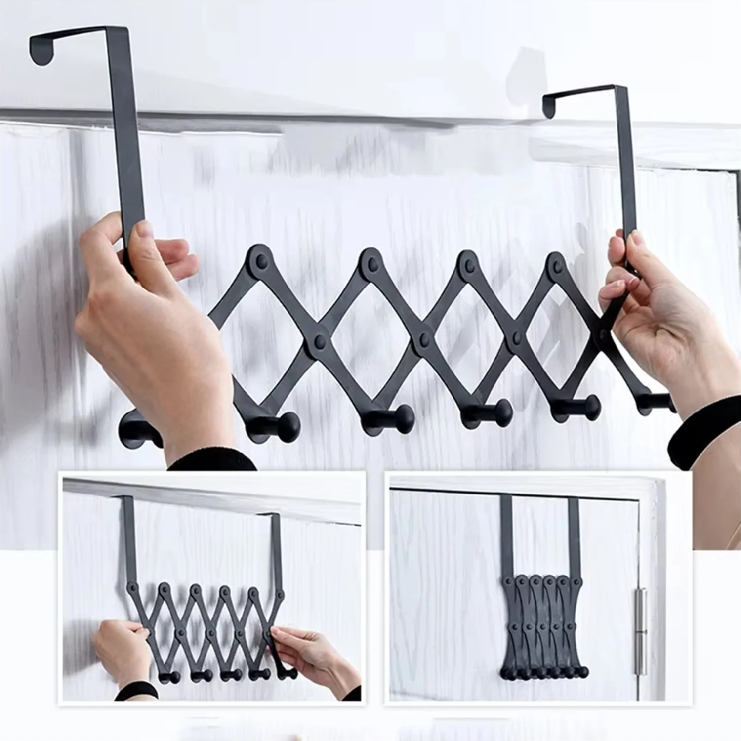 Door Hanger – 6 Hook Steel Coat Rack for Home Organization | GlimmerHome - Image 4