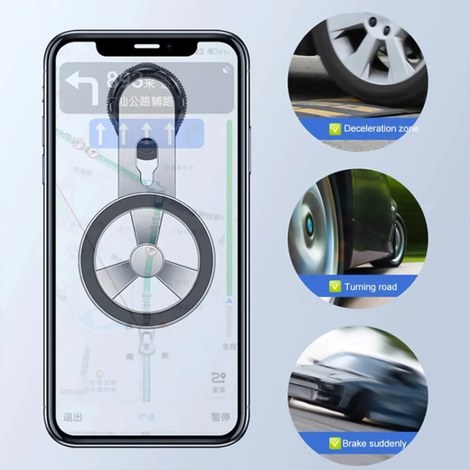 Magnetic Car Phone Holder – 360° Rotatable Air Vent Mount | Velvet Wheels - Image 3