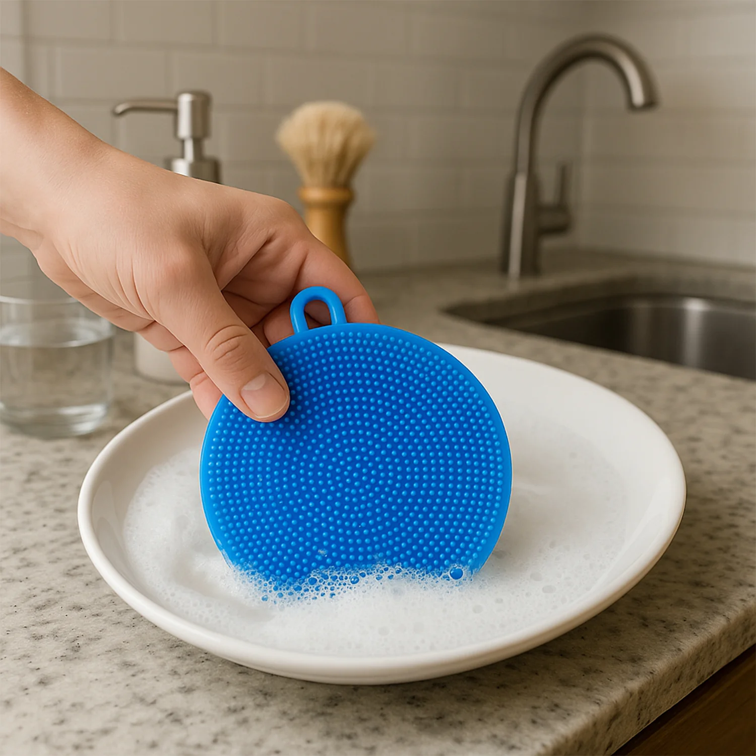 Silicone Dish Scrubber – Mildew-Free & Non-Stick | Velvet Wipe - Image 10