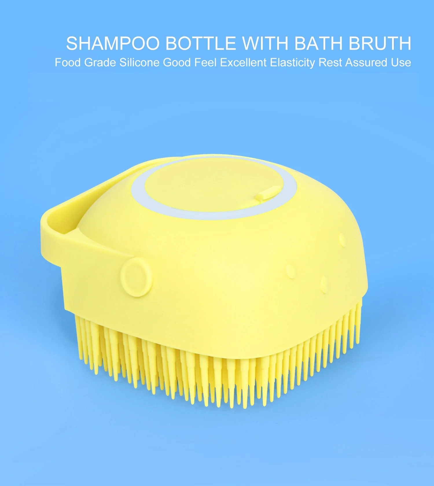 Silicone Bath Brush – Built-in Shampoo Dispenser | VelvaBloom - Image 7