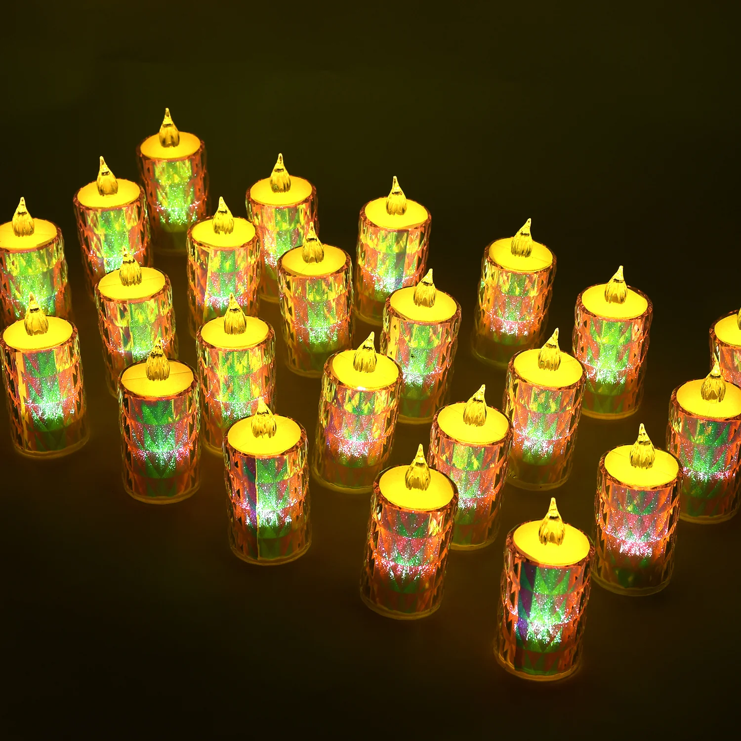 Flameless LED Tea Light Candles – 24 Pc Diwali Decor | Indo Glow - Image 3