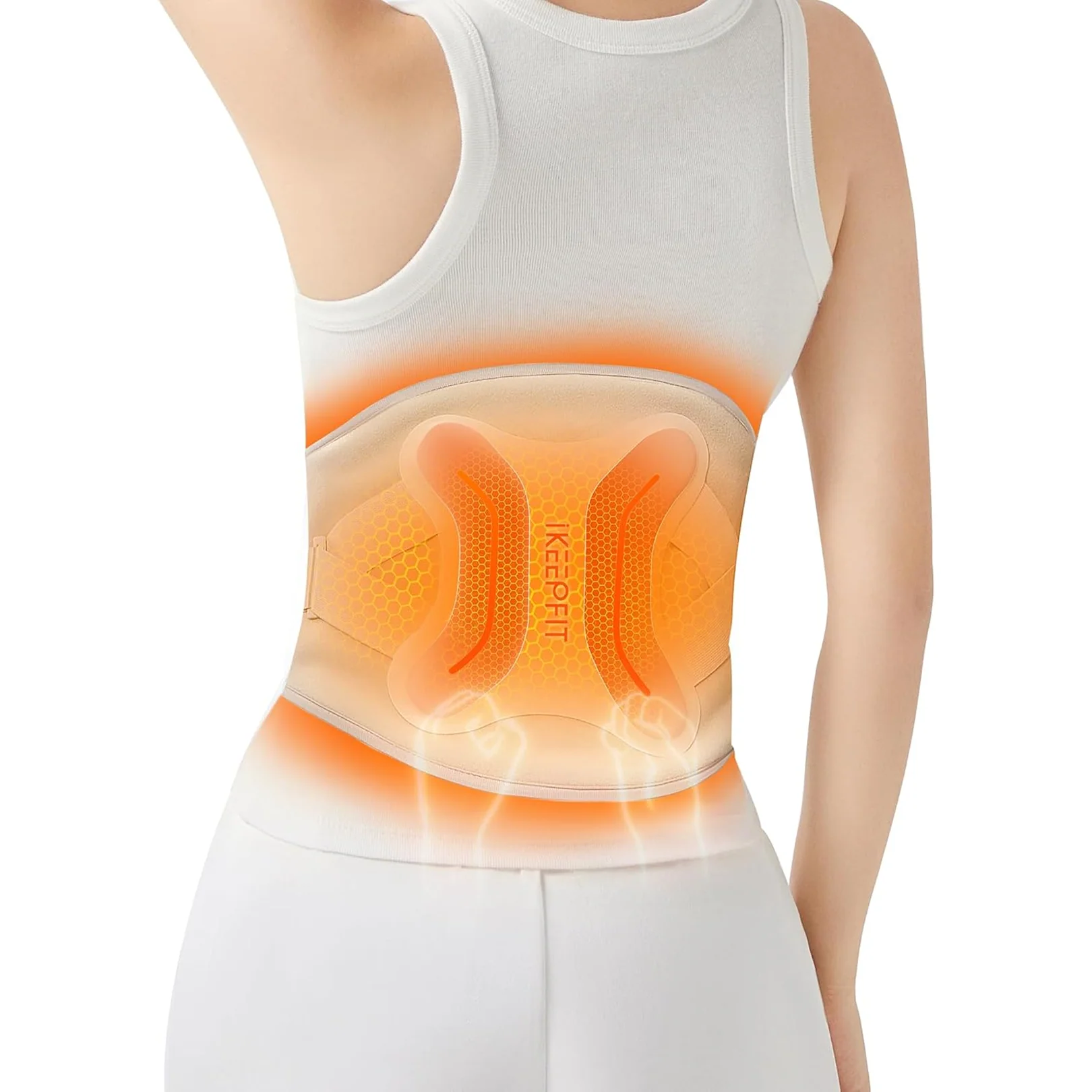 Menstrual Cramp Relief Belt – Rechargeable Heating Pad | Velvet Wellness - Image 3