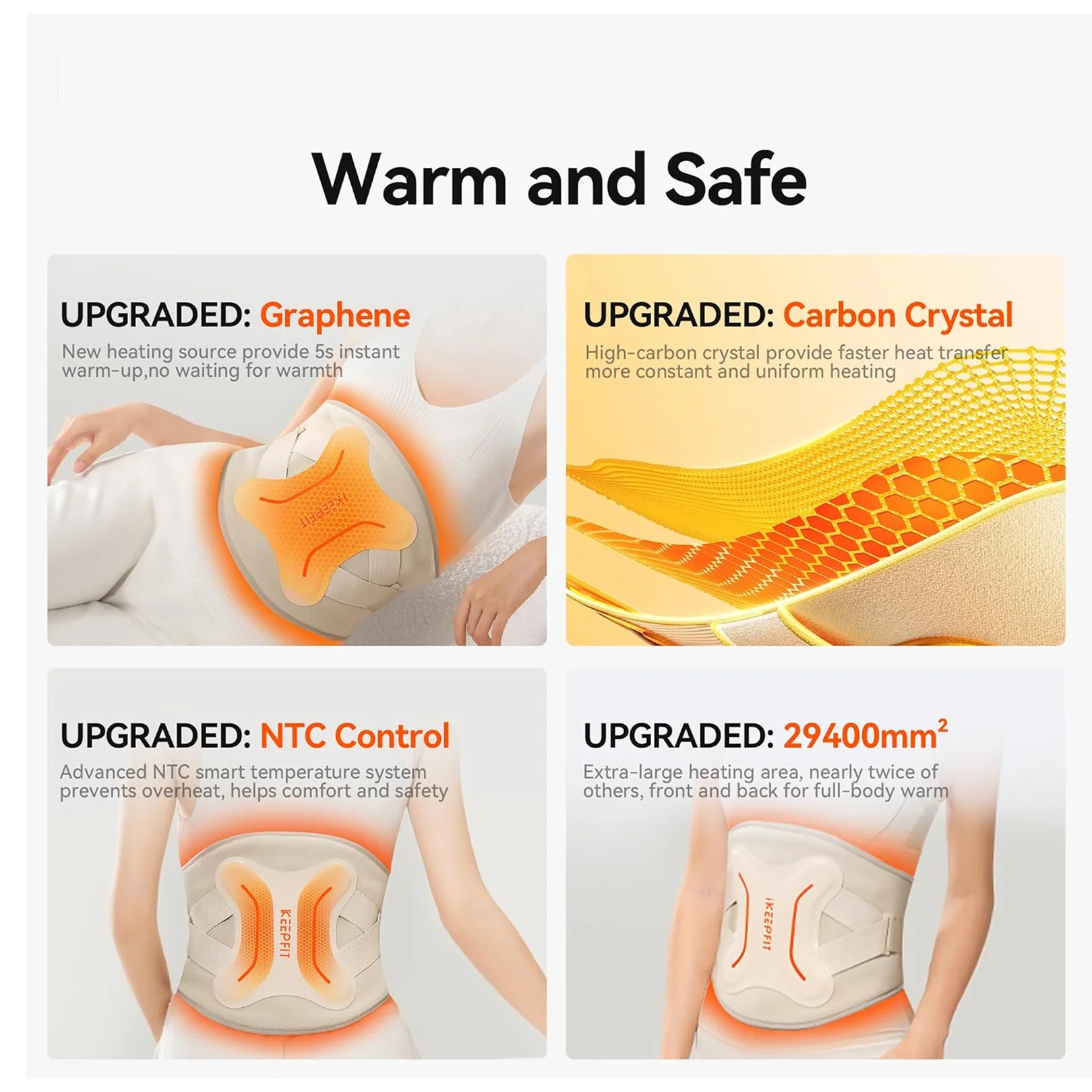 Menstrual Cramp Relief Belt – Rechargeable Heating Pad | Velvet Wellness - Image 4