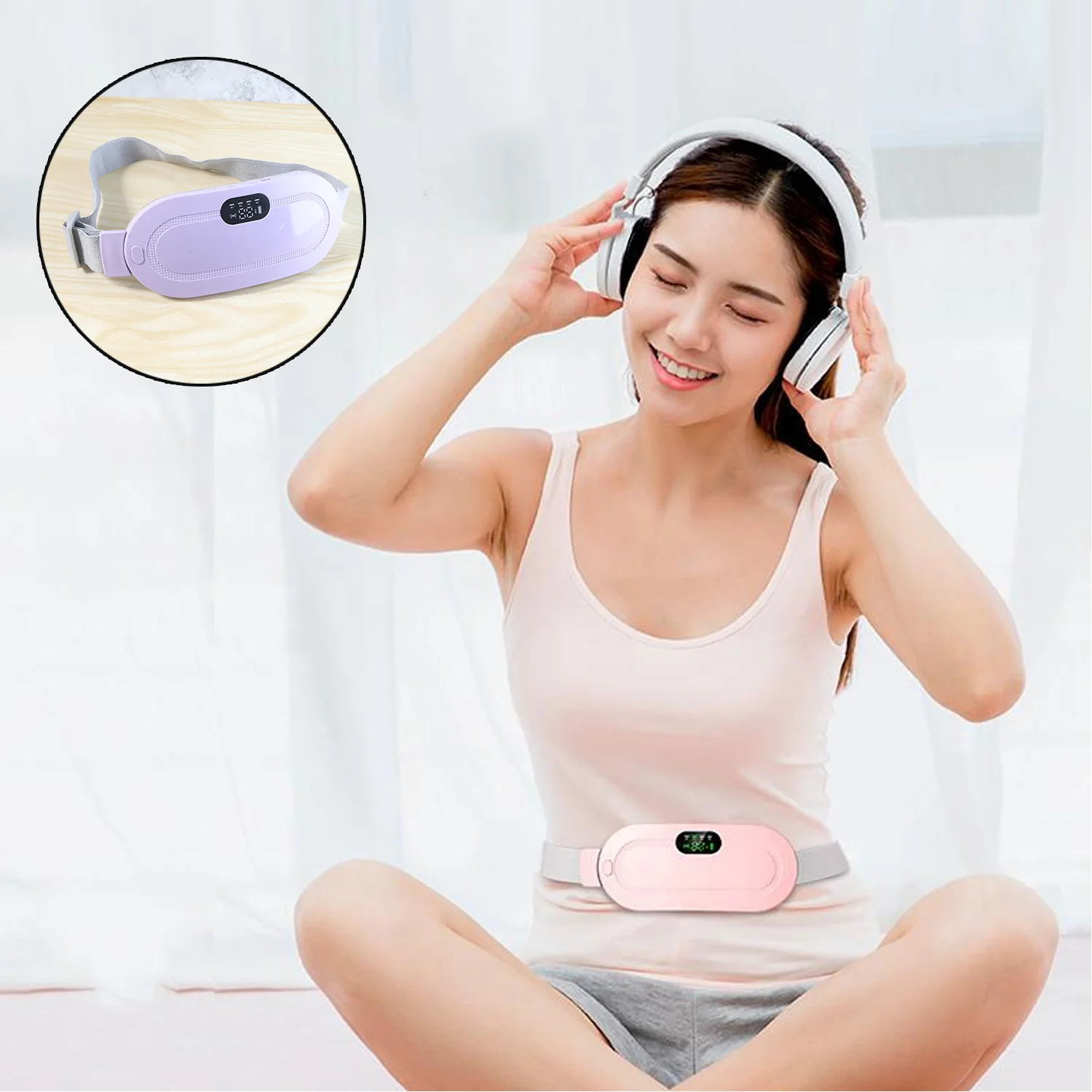 Menstrual Cramp Relief Belt – Rechargeable Heating Pad | Velvet Wellness - Image 8