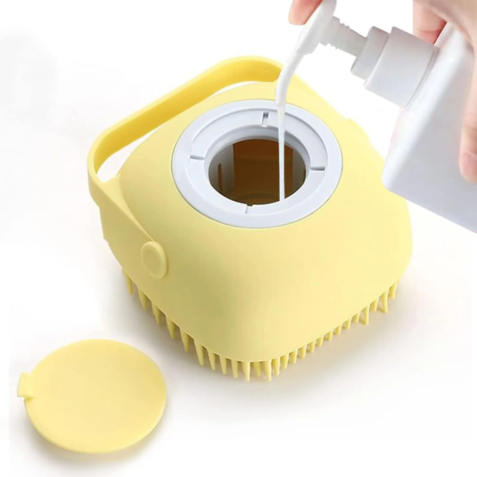 Silicone Bath Brush – Massage & Shampoo Dispenser for Shower | VelvaBloom - Image 2