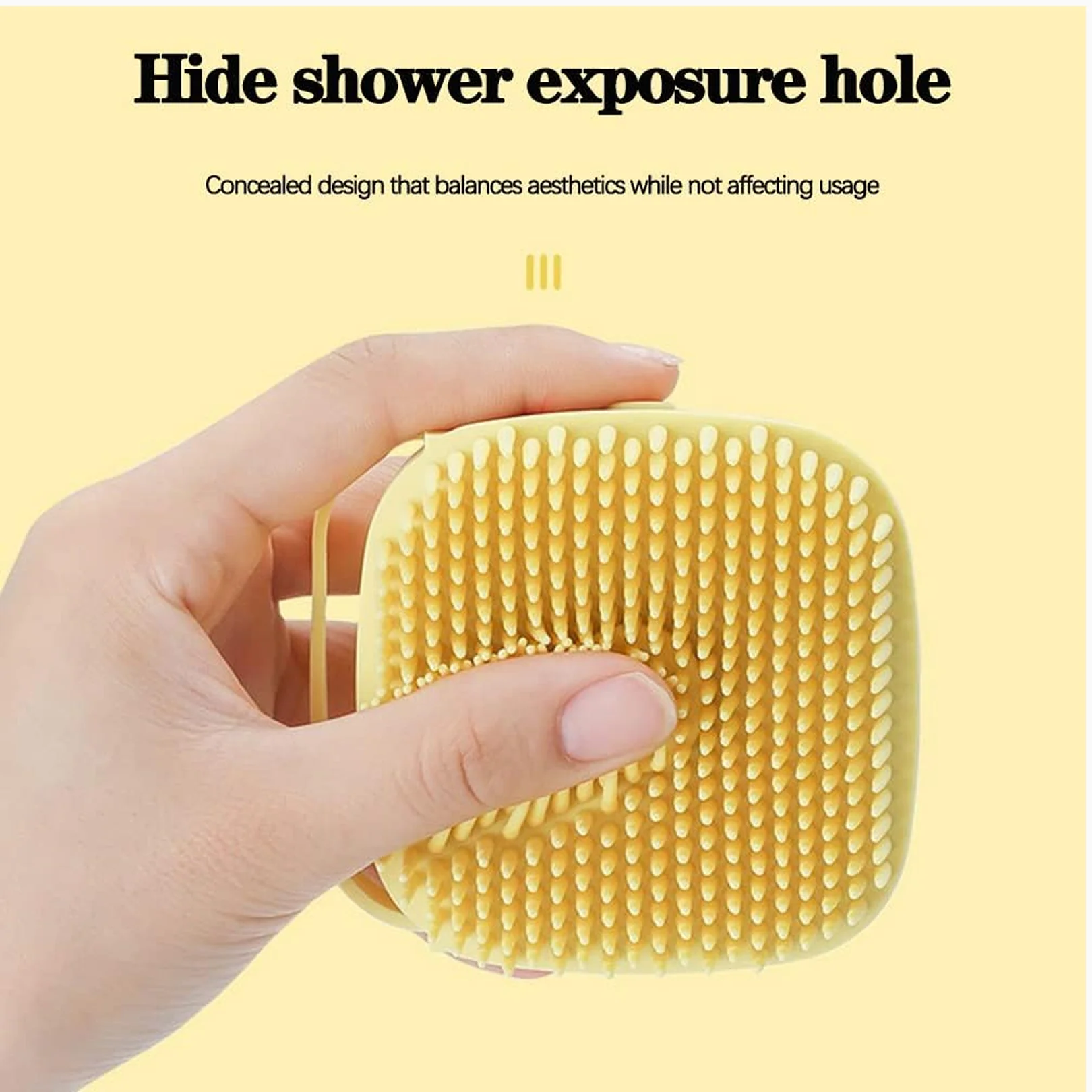 Silicone Bath Brush – Massage & Shampoo Dispenser for Shower | VelvaBloom - Image 5