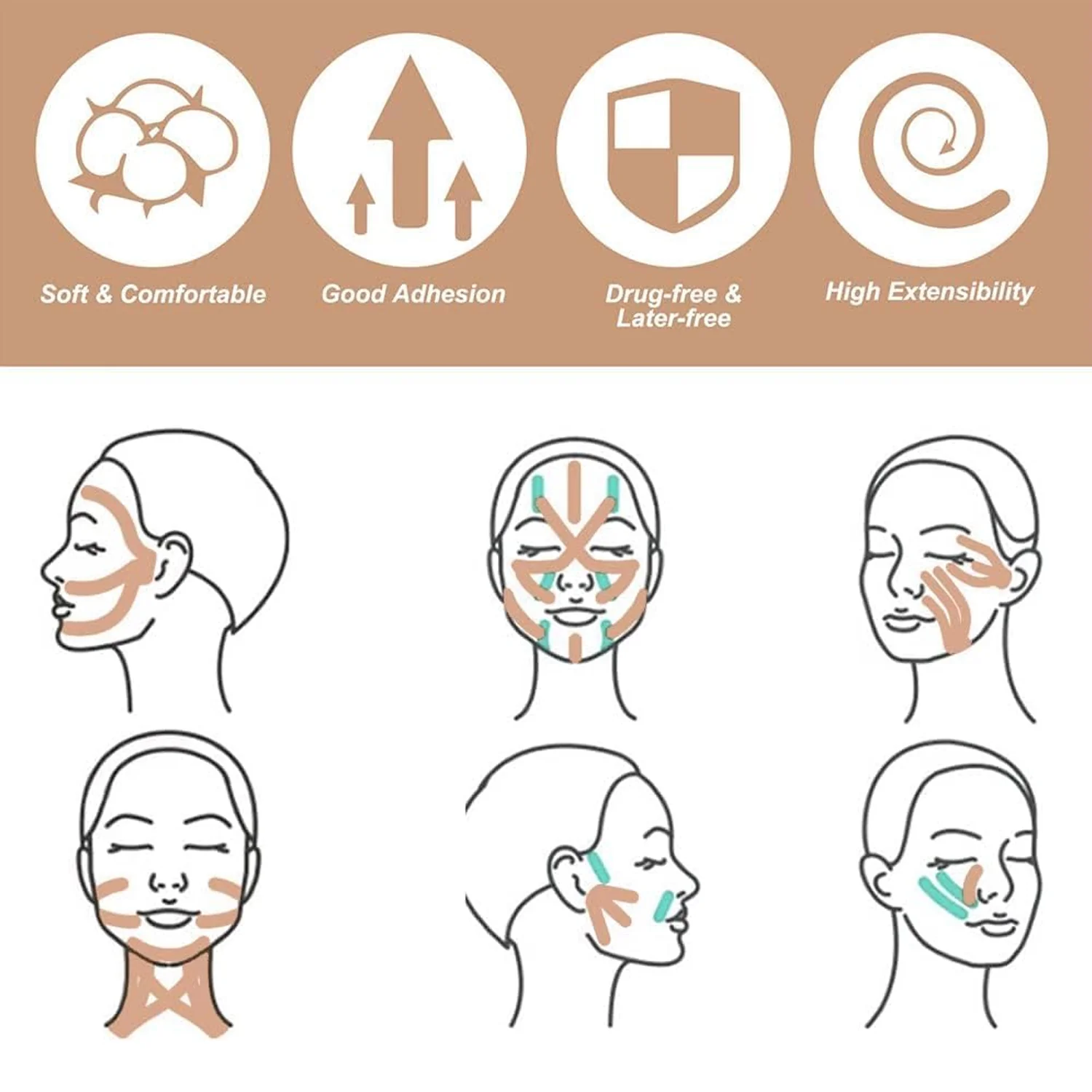 Face Lifting Tape – Skin Firming & Wrinkle Reduction | Velvet Wellness - Image 8