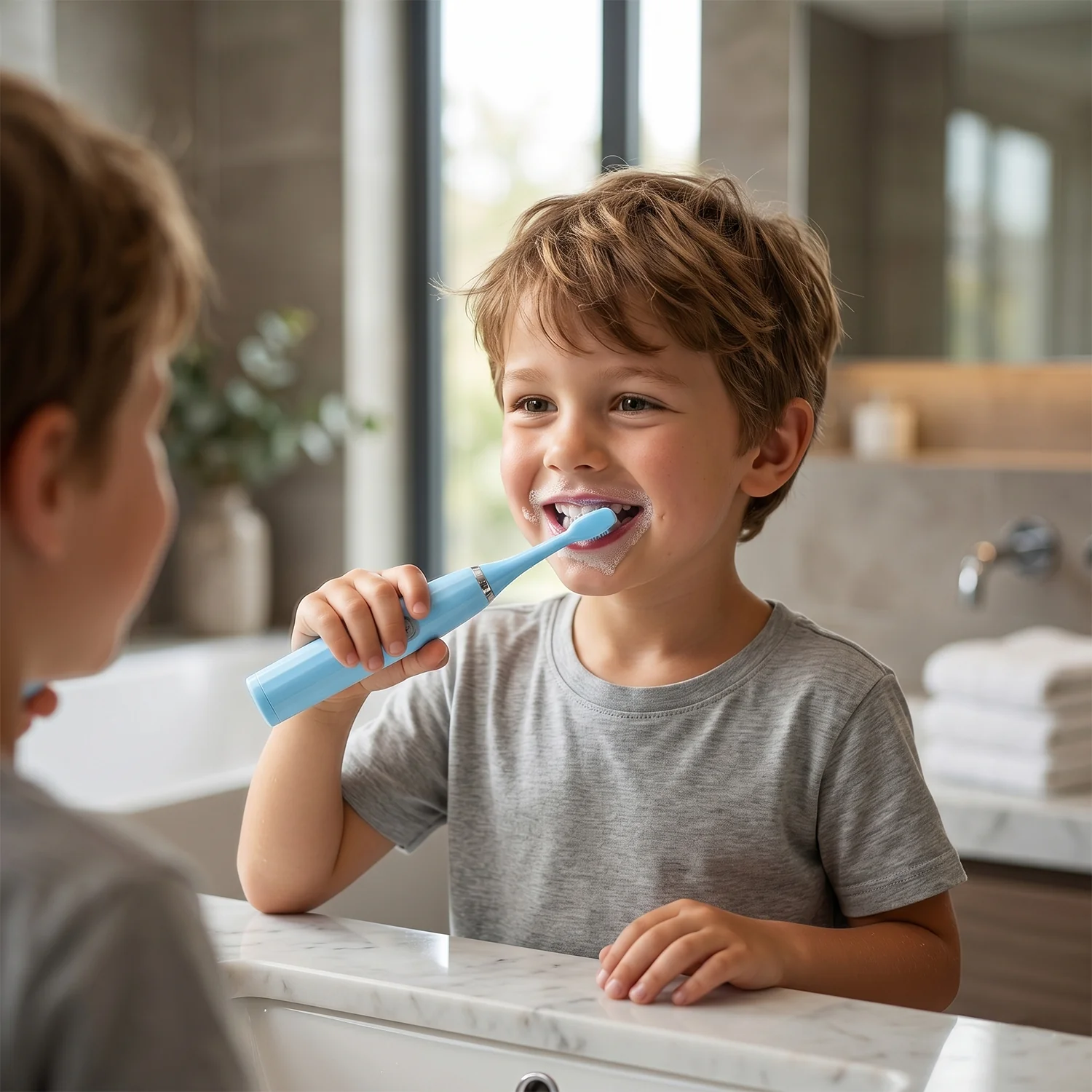 Battery Operated Electric Toothbrush – Portable Oral Care | BrushedUp - Image 3