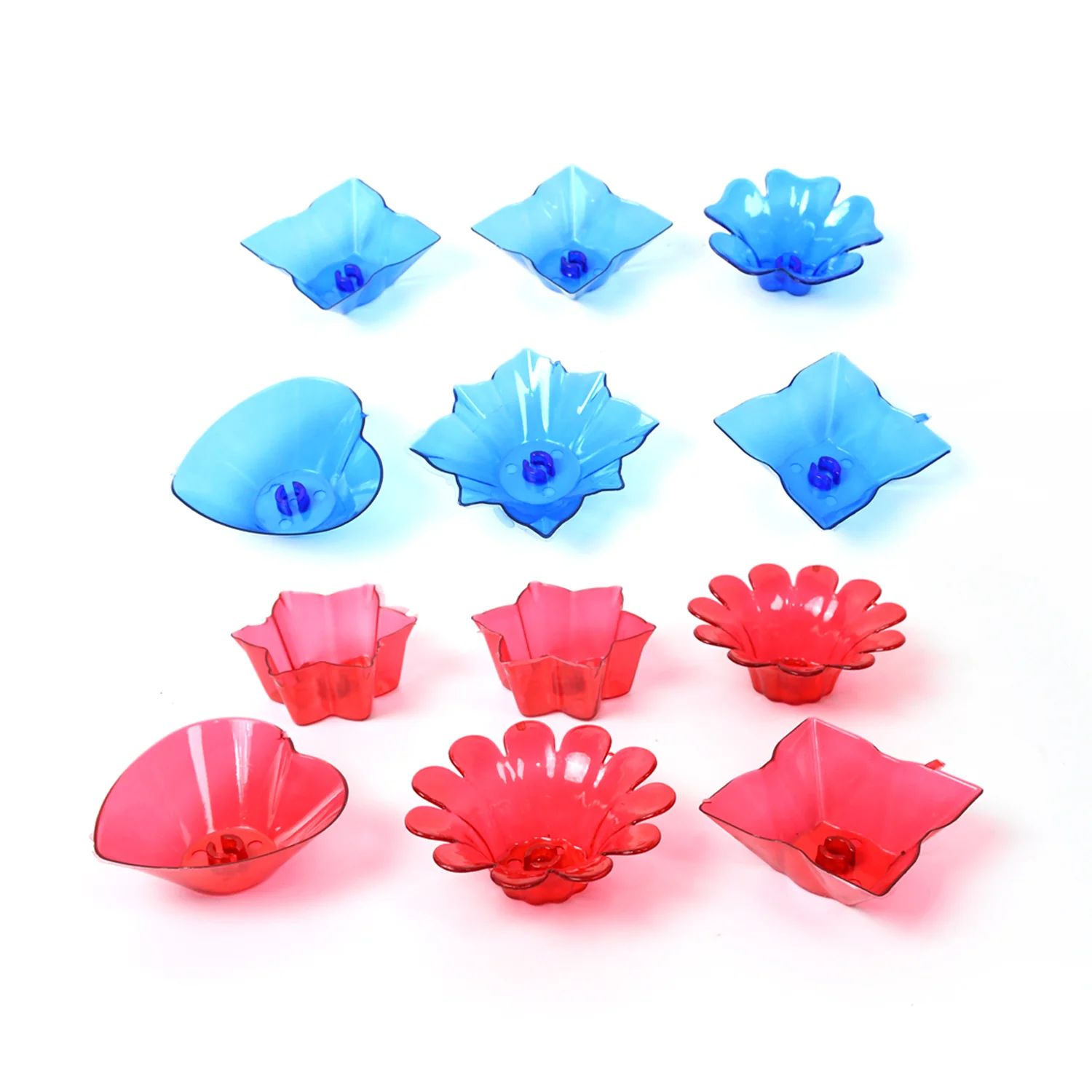 Diwali Diya Set – Multicolor Plastic Candle Holders (12 Pcs) | Indo Glow - Image 5