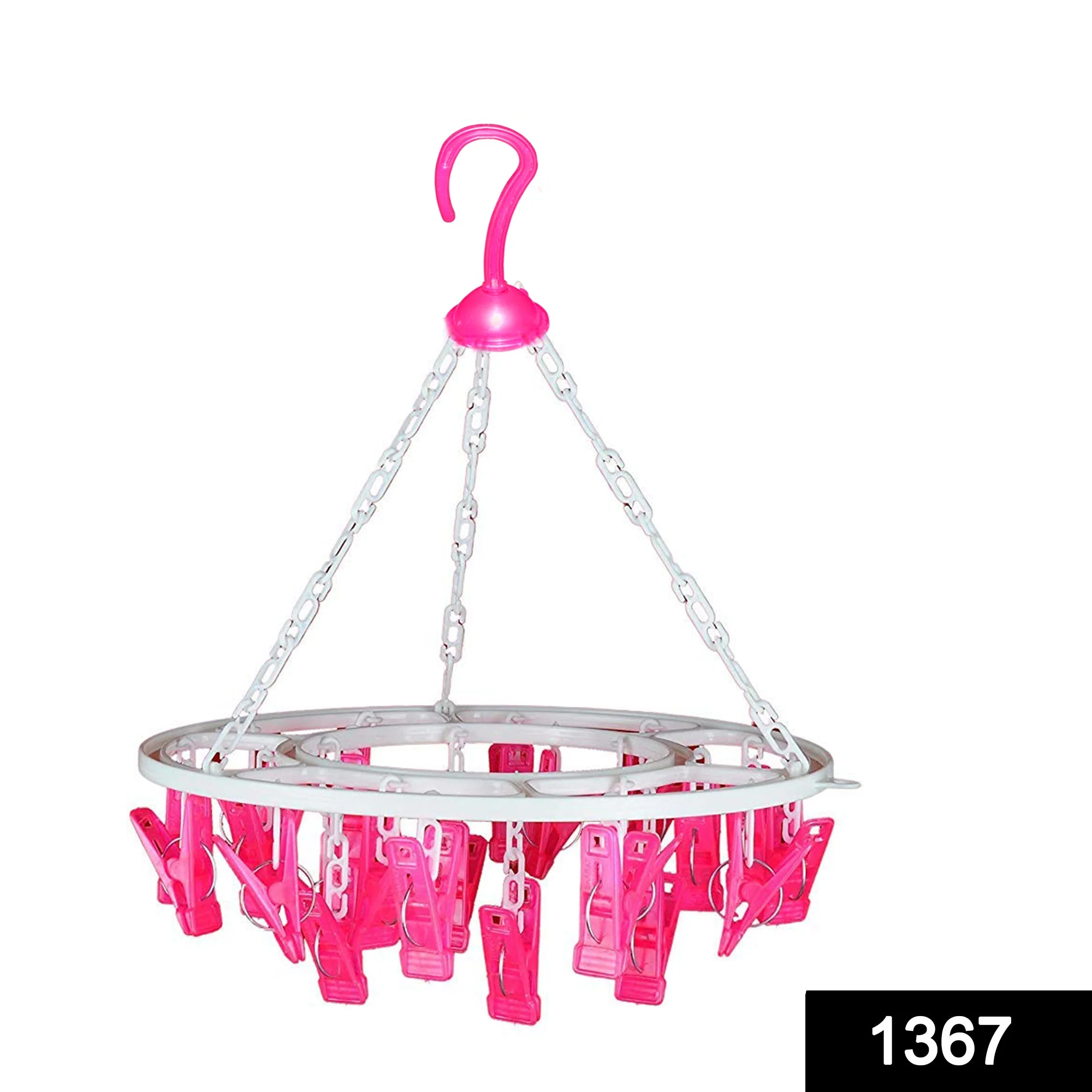 Cloth Drying Hanger – Round with 24 Clips, Space-Saving | Indo Glow - Image 8