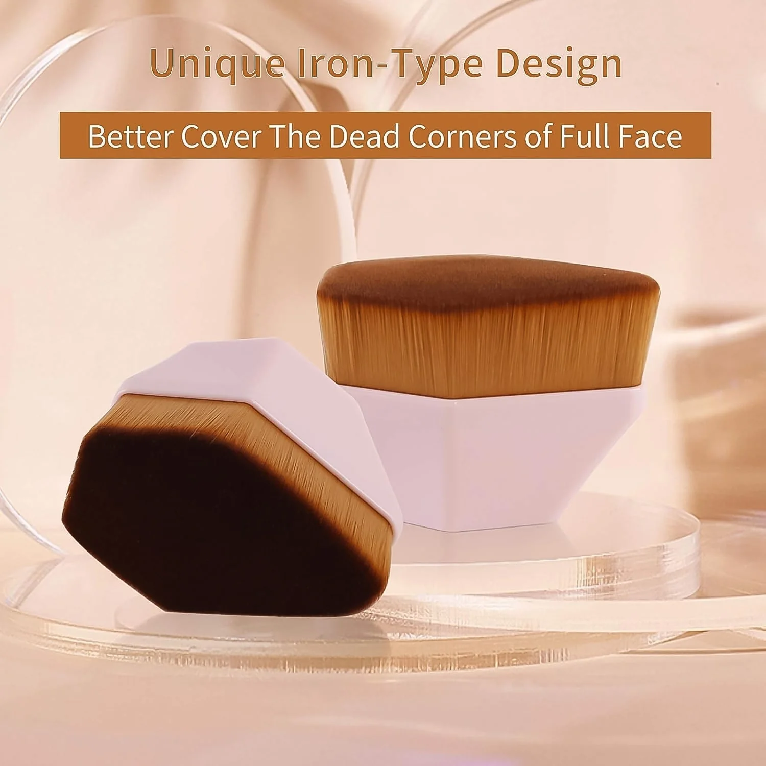 Foundation Makeup Brush – Soft Bristles & Portable Case | BeautyBare - Image 4