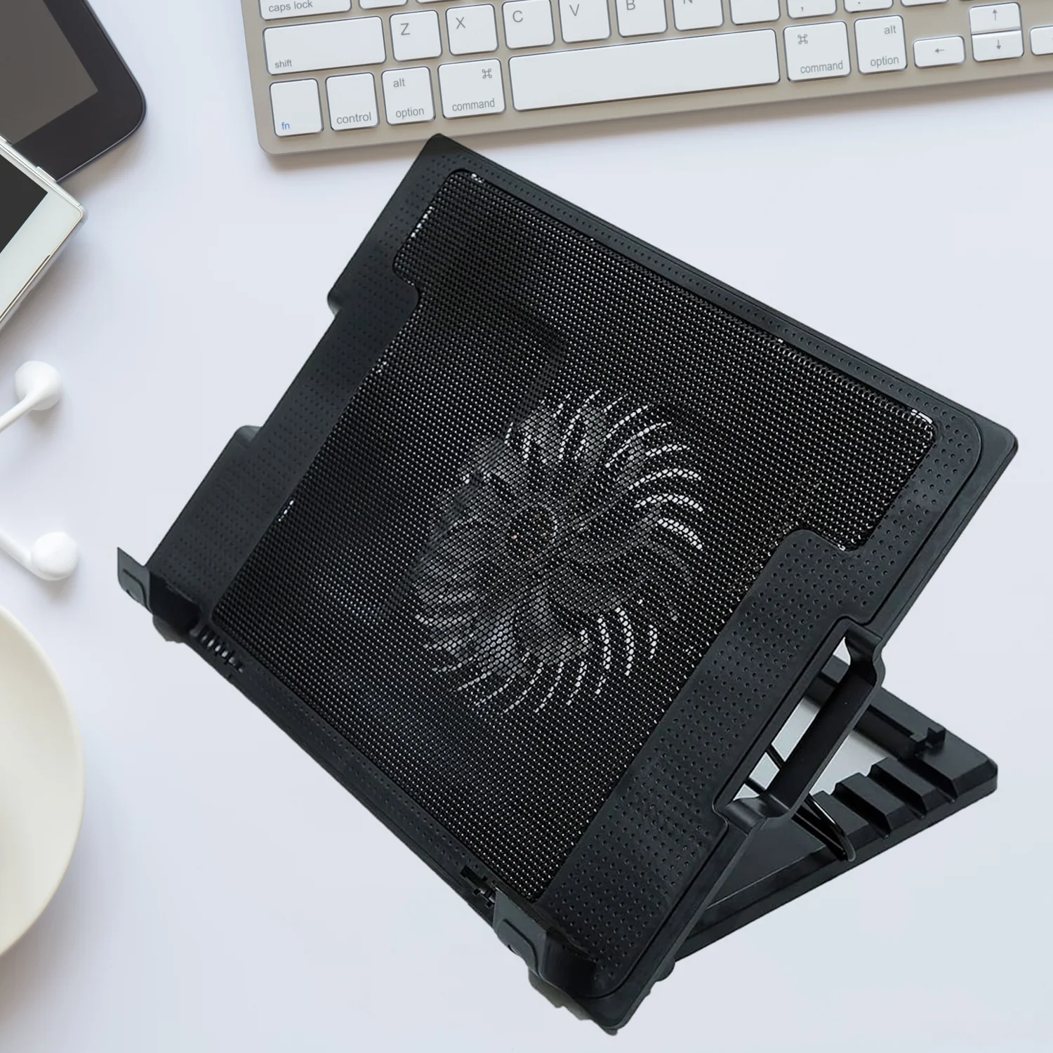 Laptop Cooling Pad – Adjustable Stand, Dual Fan | Indo Glow