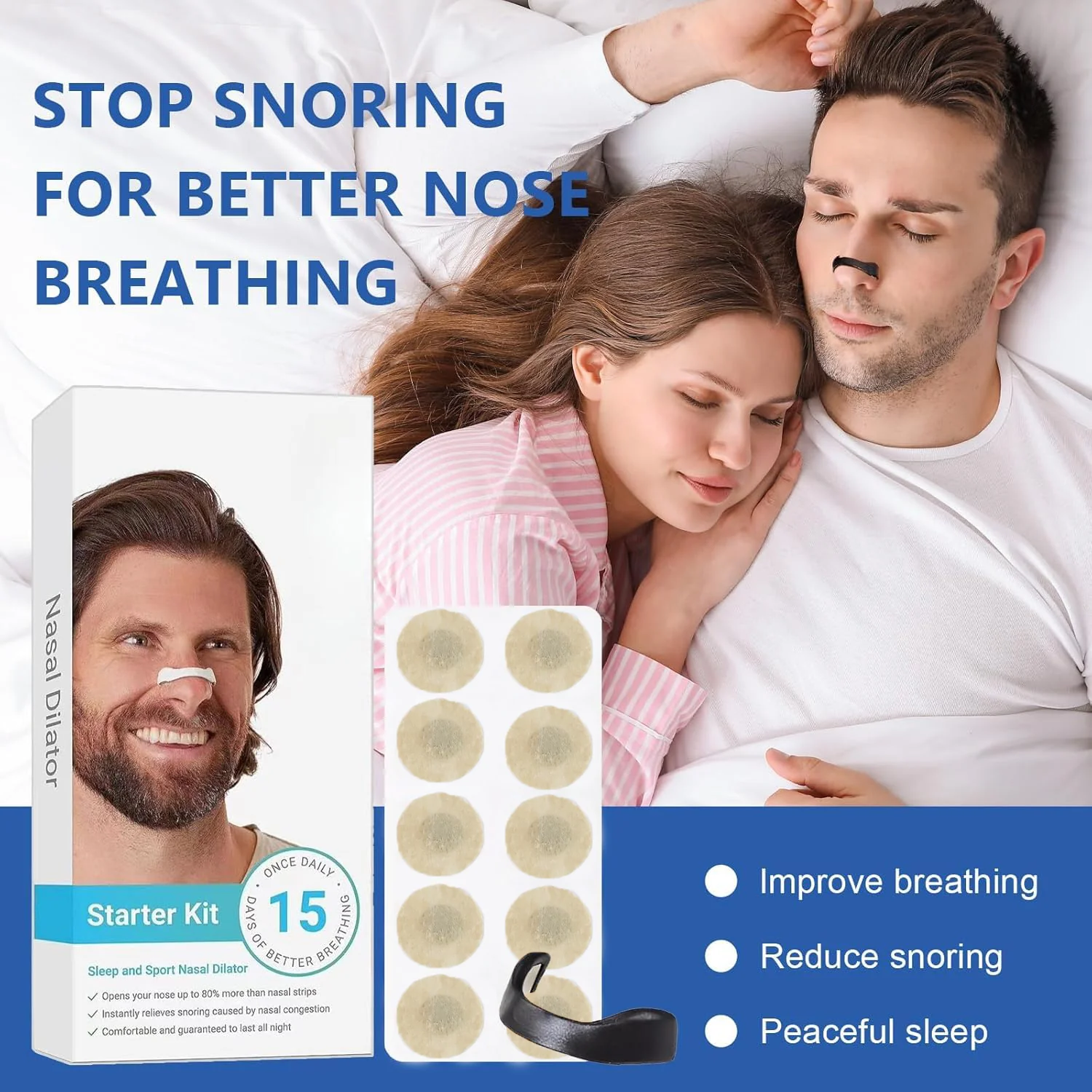 Nasal Strip Starter Kit – Boost Oxygen & Reduce Snoring Comfortably - Image 4