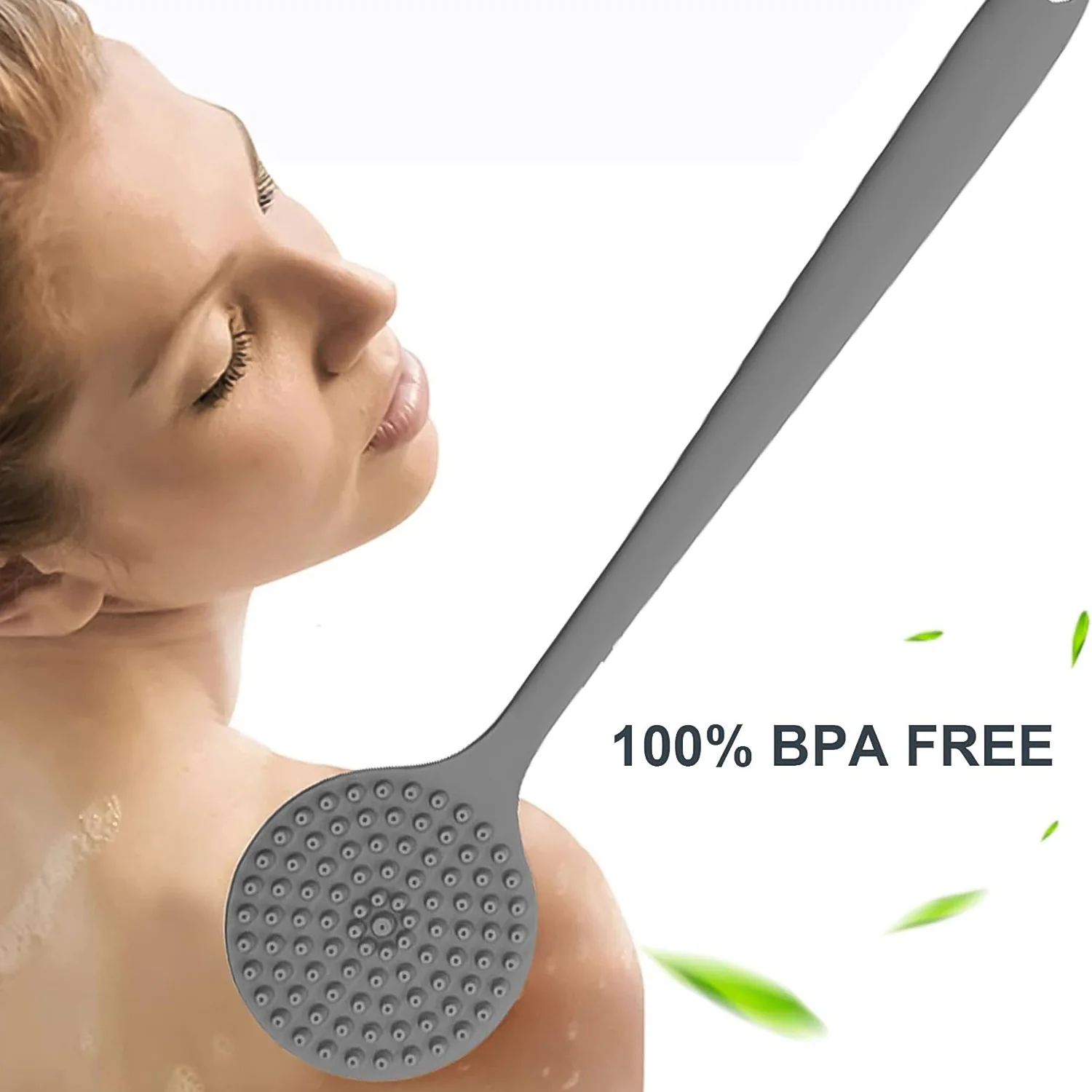 Silicone Back Scrubber Brush – Long Handle for Gentle Exfoliation - Image 6