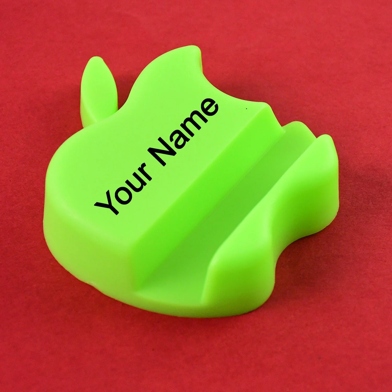 Apple Shape Mobile Phone Holder – Compact Plastic Stand