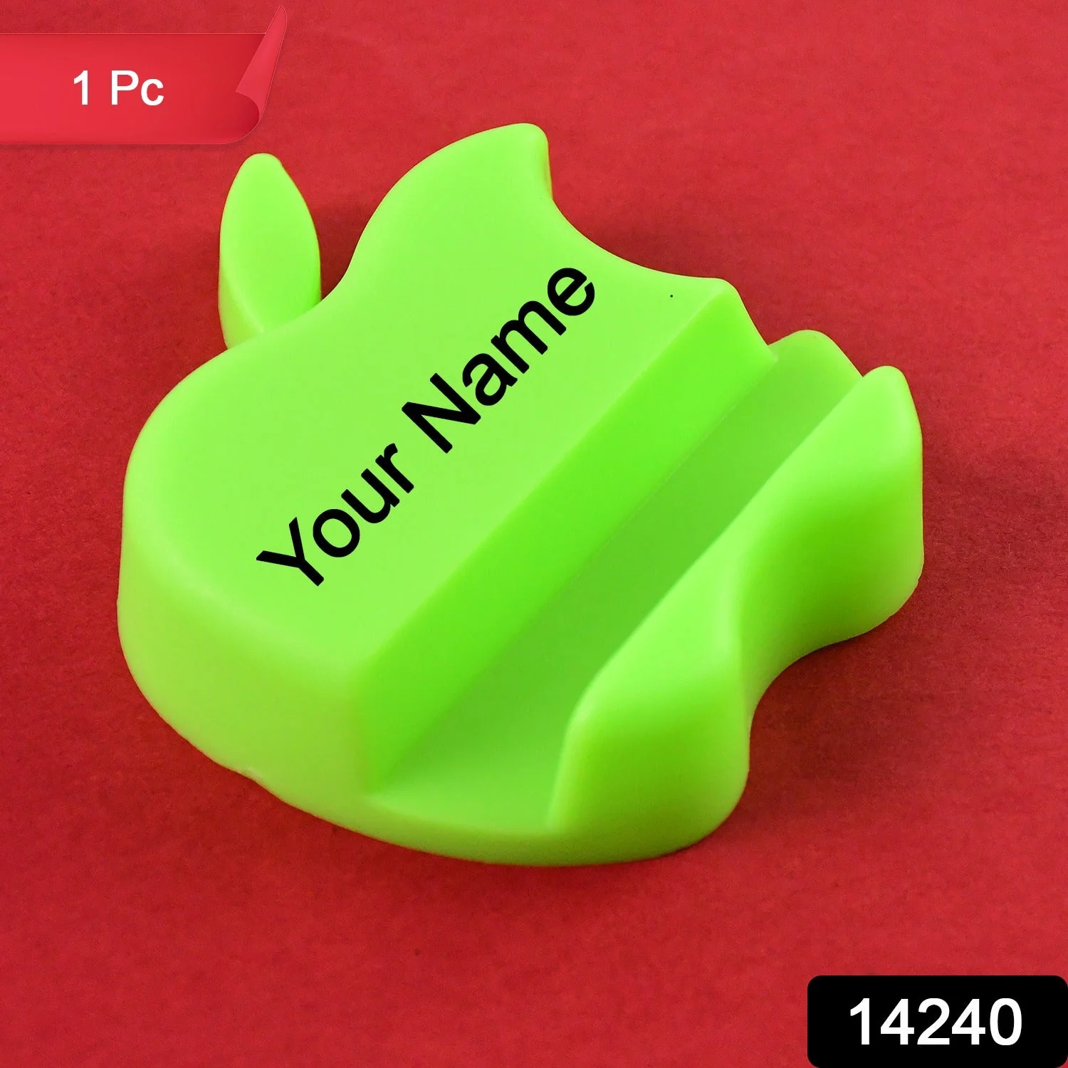 Apple Shape Mobile Phone Holder – Compact Plastic Stand - Image 2