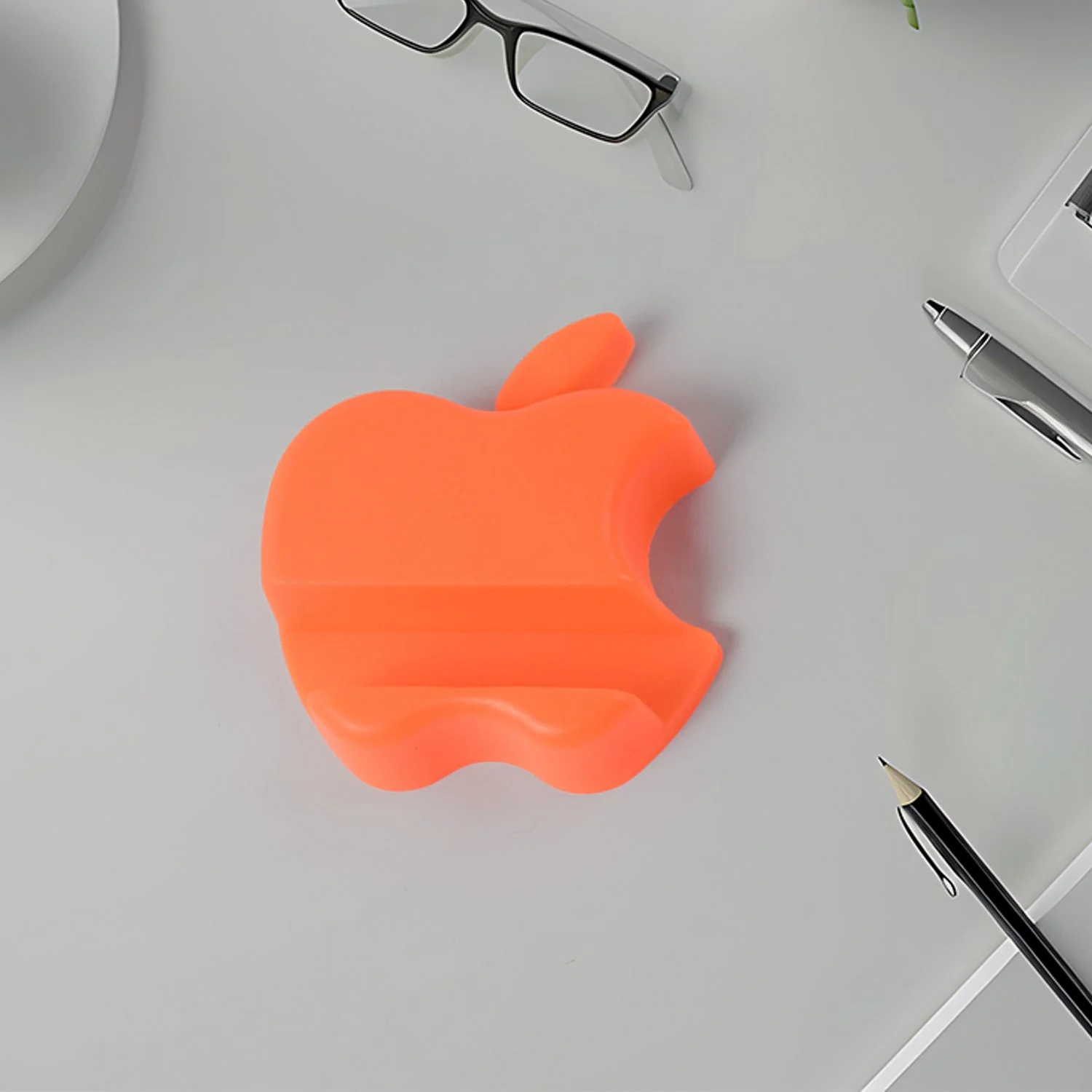 Apple Shape Mobile Phone Holder – Compact Plastic Stand - Image 6