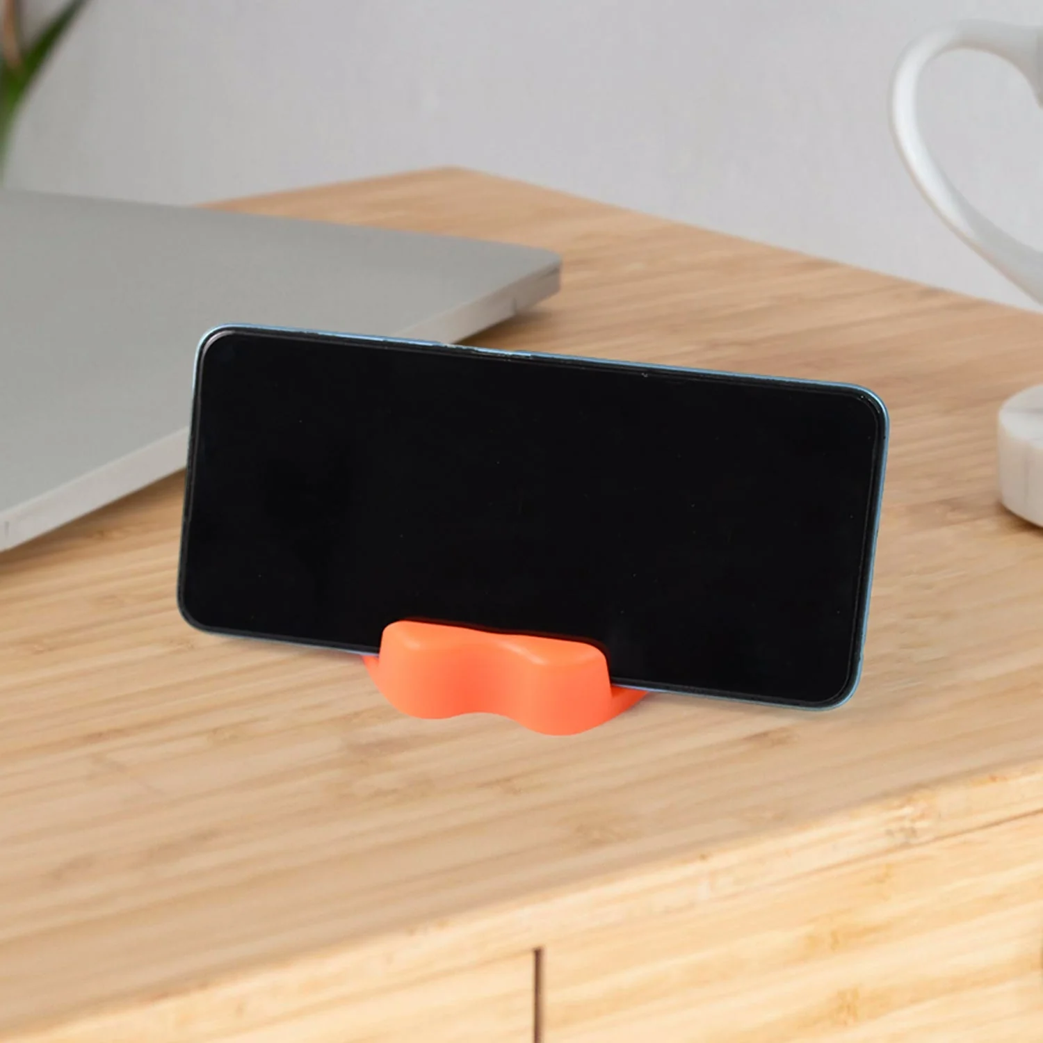 Apple Shape Mobile Phone Holder – Compact Plastic Stand - Image 7
