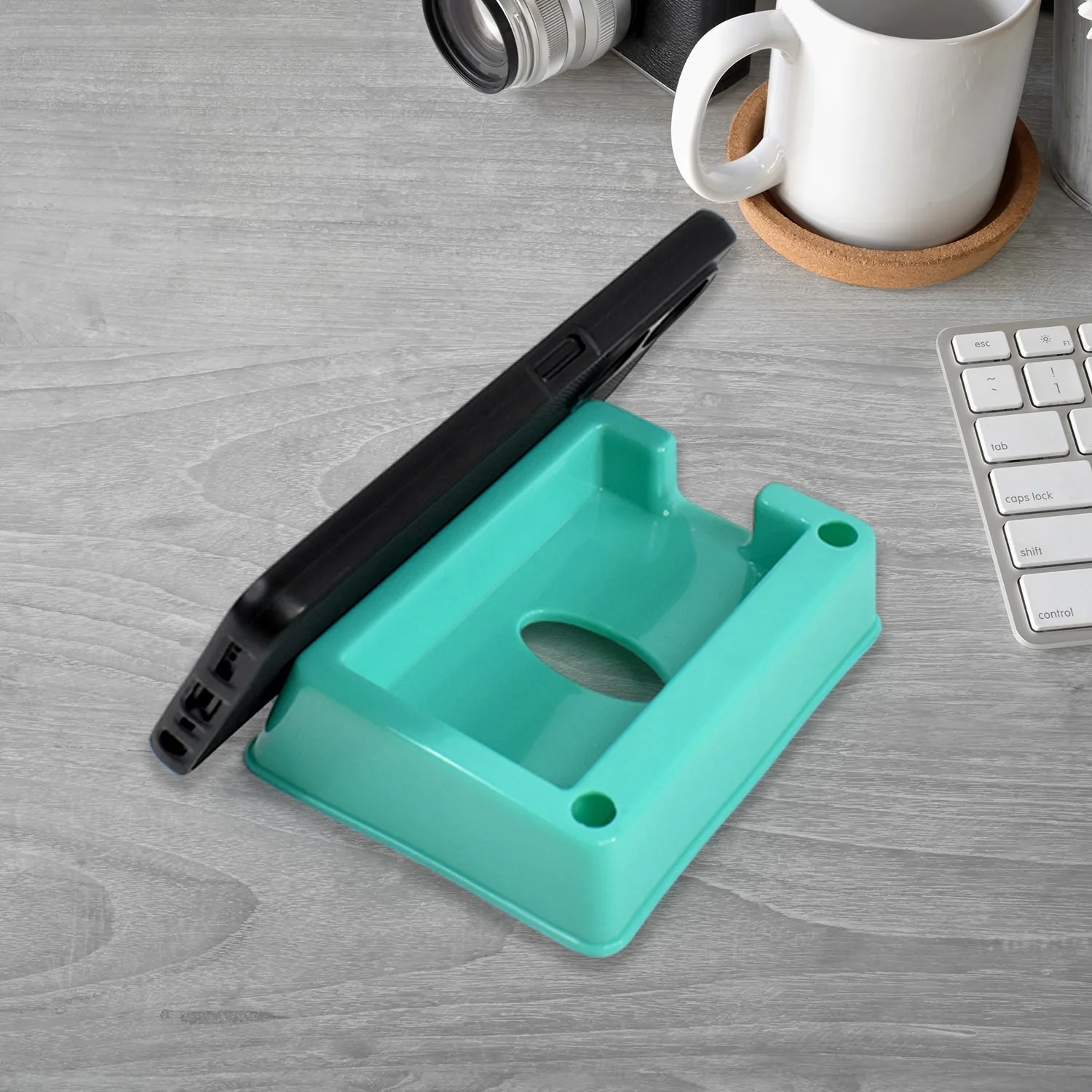 Plastic Mobile Holder Stand – Compact Wall Mounted Organizer - Image 4