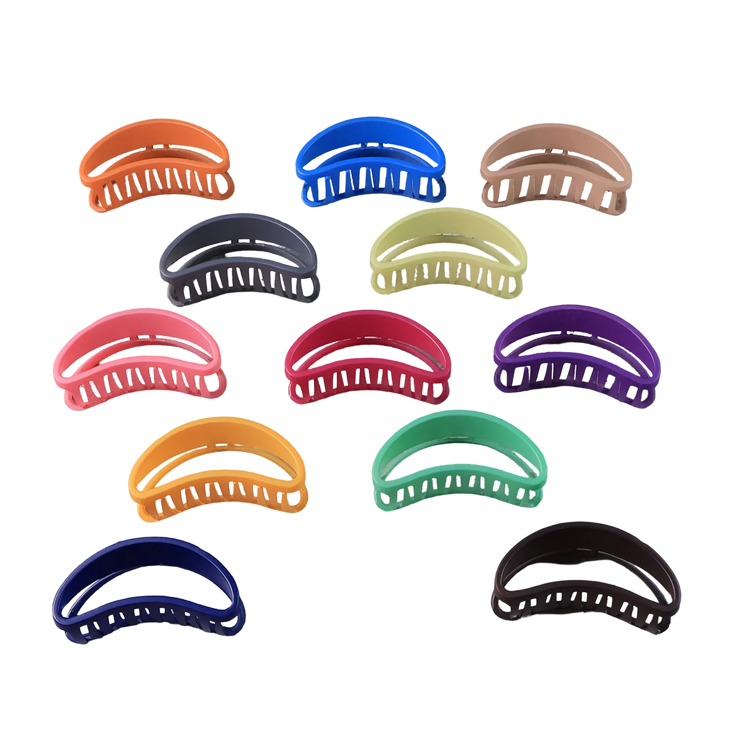 Plastic Hair Clip – Durable Matte Hair Clamp Grip (12 Pc) - Image 5