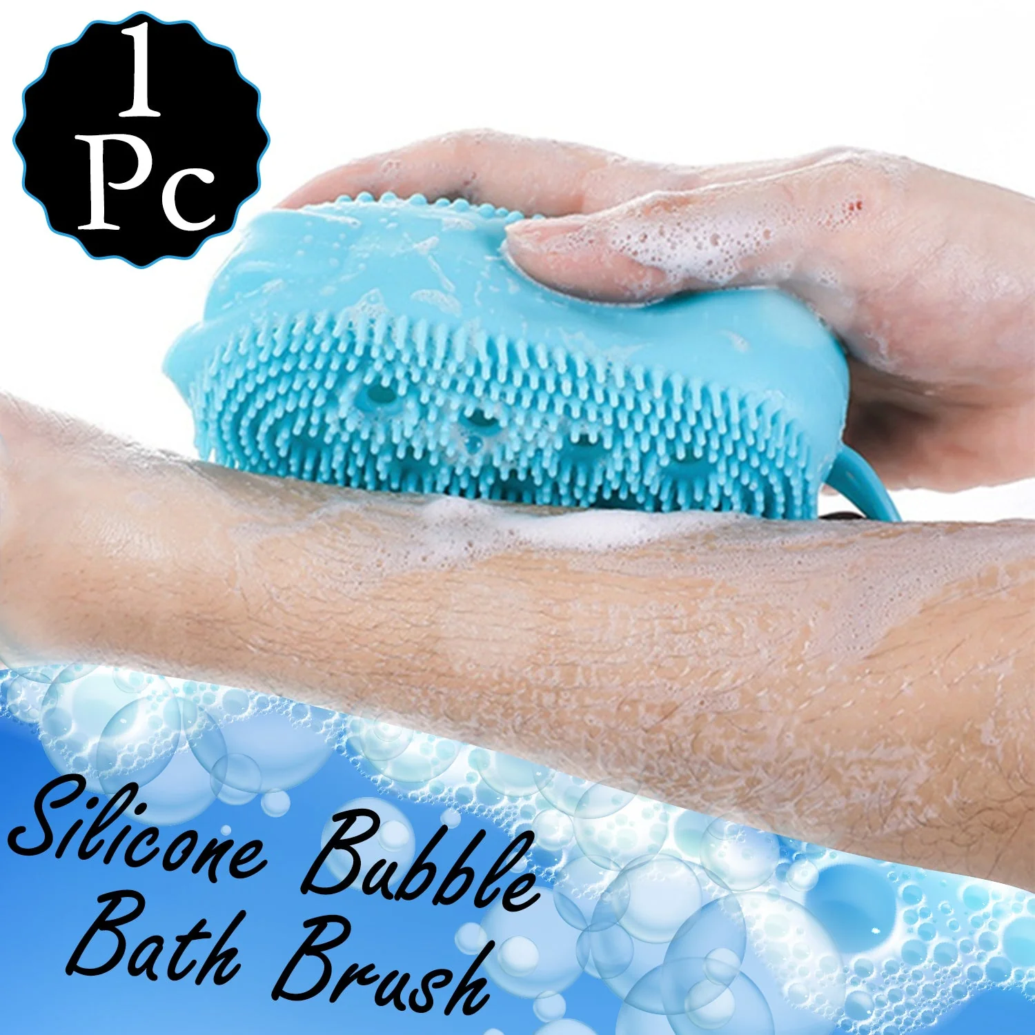 Silicone Body Scrubber – Super Soft Exfoliating Brush | Mini Bubbles - Image 4