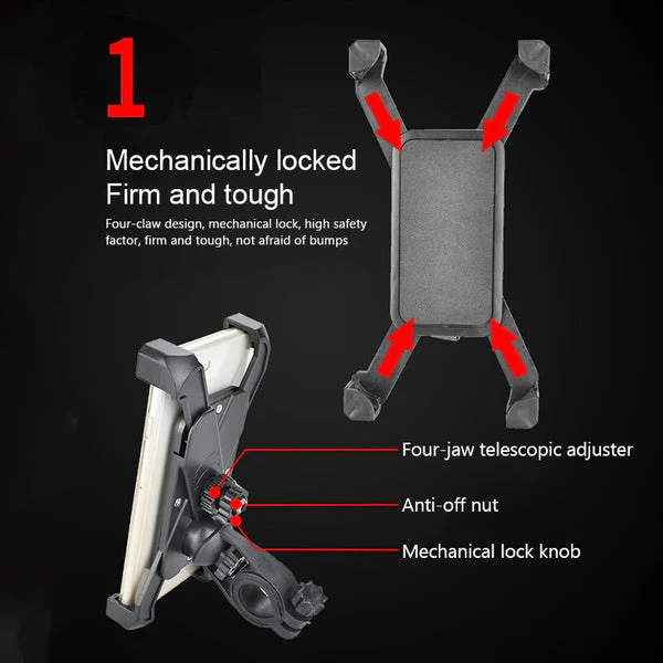Bike Phone Holder – Anti-Shake 360° Rotation Mount | Gambit - Image 6