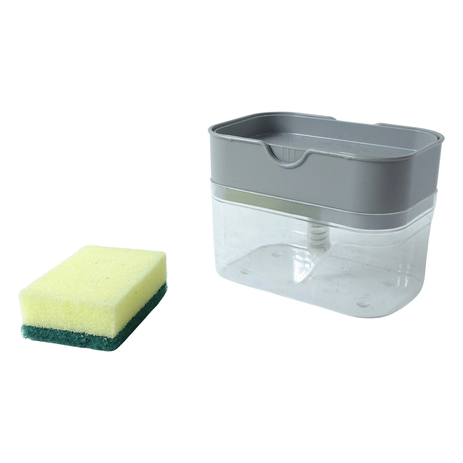 Kitchen Soap Dispenser with Sponge Holder – Organised Dishwashing | VelvetBubbles - Image 5