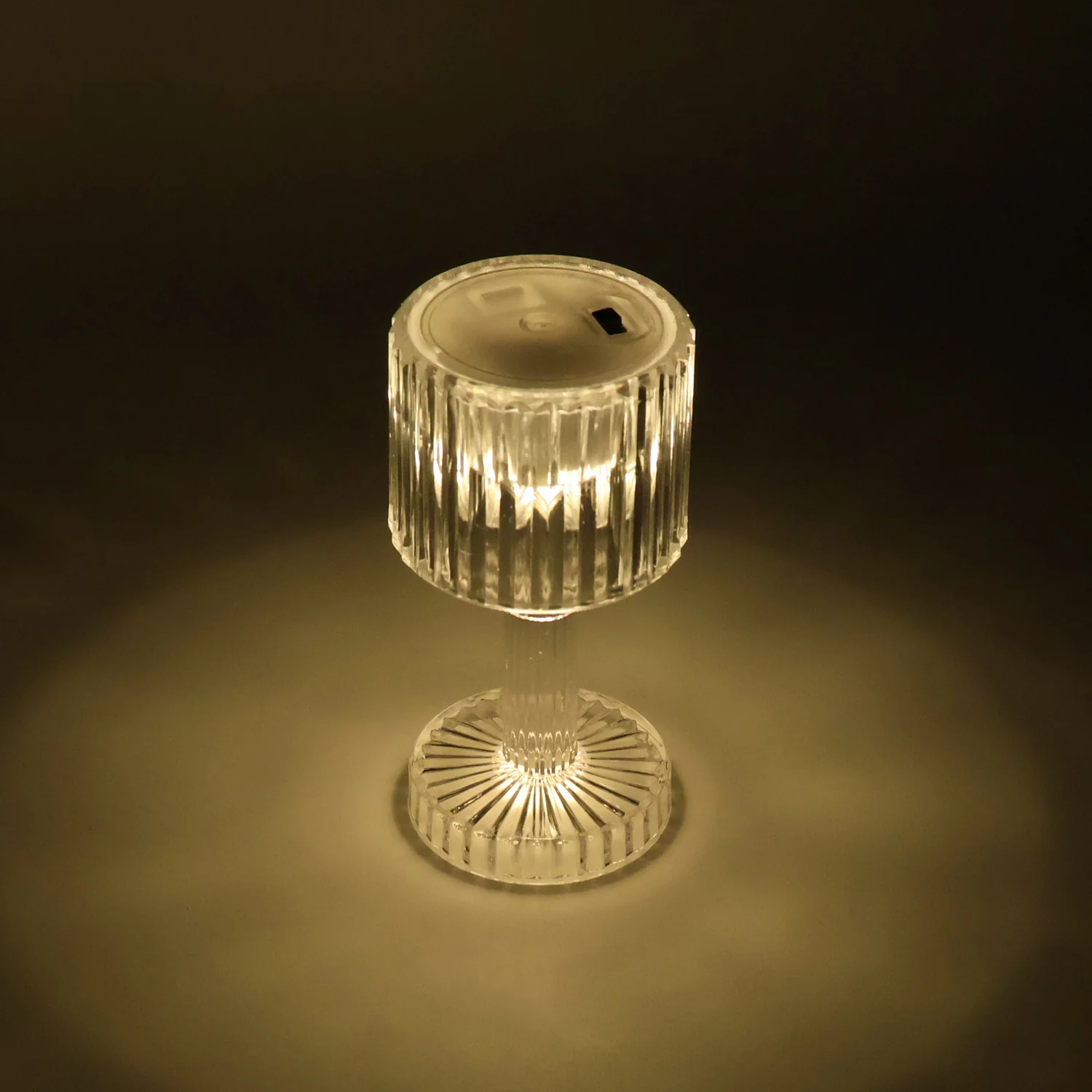 LED Crystal-Effect Table Lamps – Set of 4 Elegant Mini Lights - Image 3